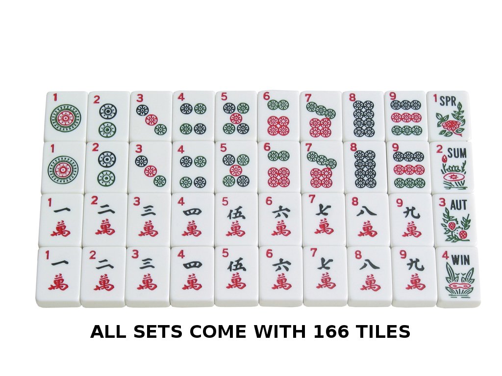 Premium American Mahjong Set with White Tiles, Pusher Arms & Durable Aluminum Case - Classic Black Design for Family Game Nights, Parties & Casino-Themed Events