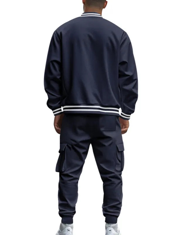 Men's Relaxed Fleece Jogger Set - Comfortable Lounge Pants & Hoodie Outfit for Casual Wear, Gym, and Home Relaxation