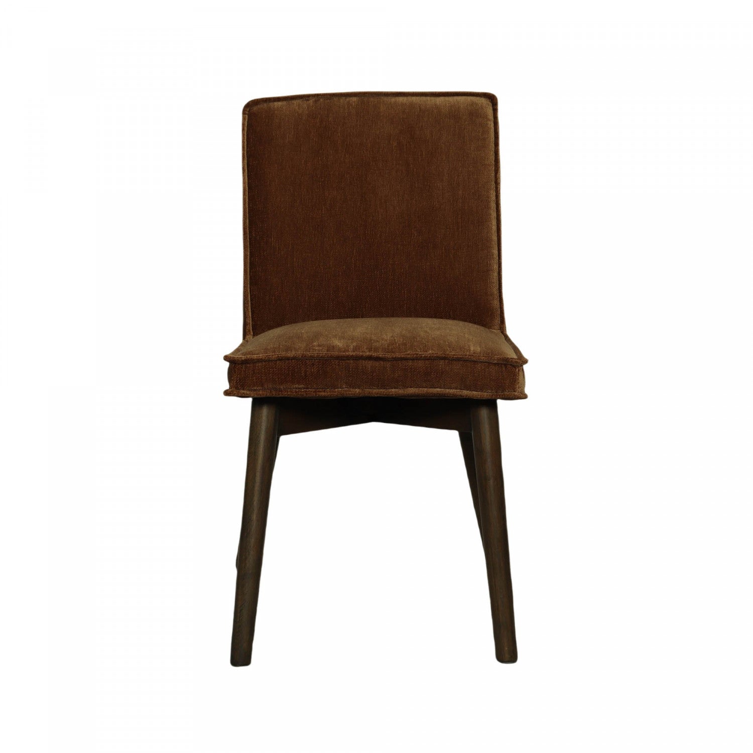 Brindel Dining Chair Set of 2 - Distressed Velvet Upholstery with Bronze Metal Legs - Perfect for Kitchen, Dining Room & Home Office Decor