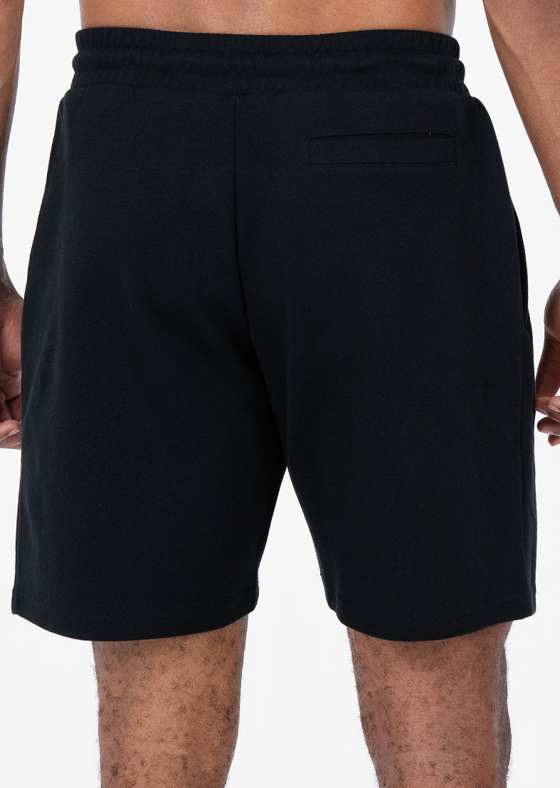 Premium Men's Textured Black Shorts - Comfortable & Stylish Casual Wear for Summer Outings & Gym Workouts