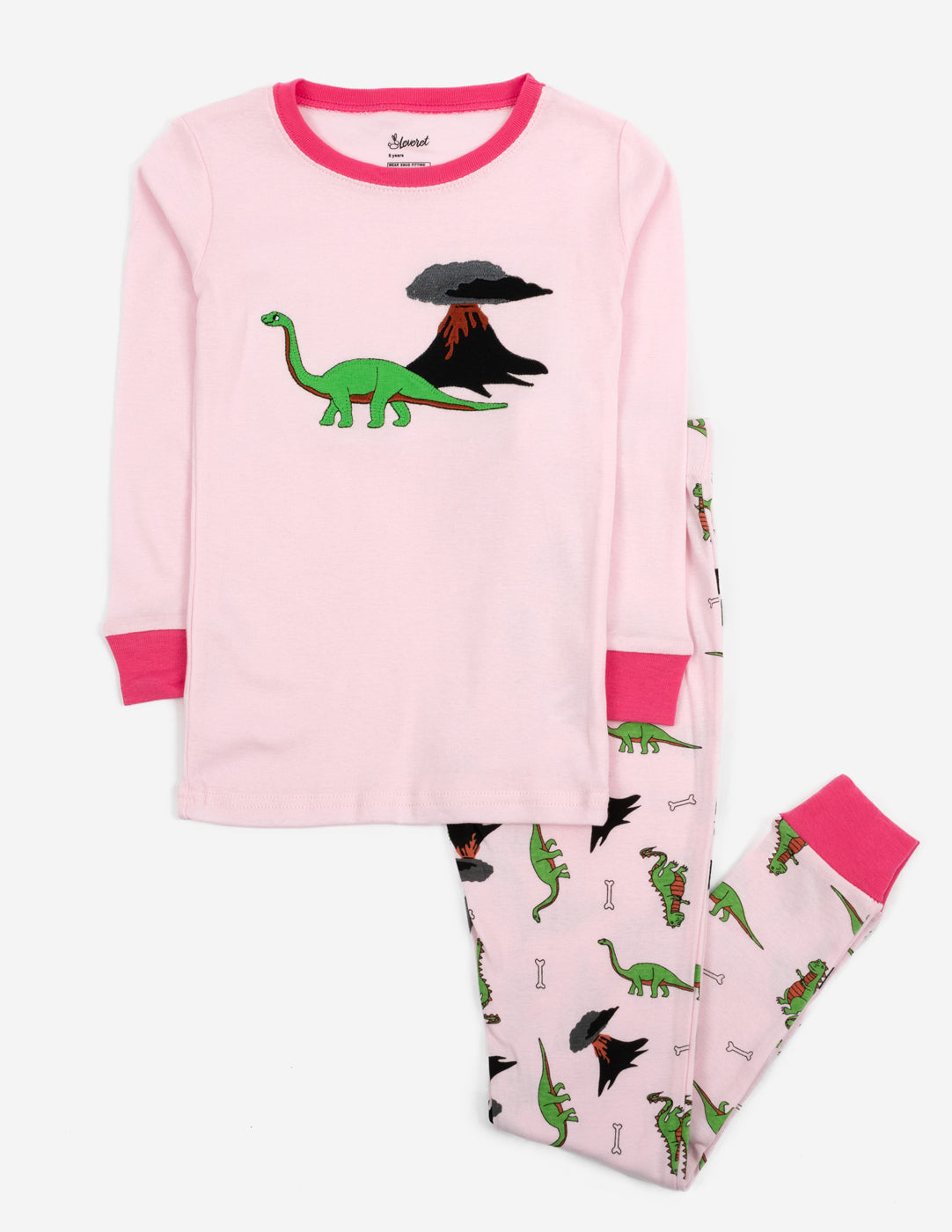 **Adorable Pink Dinosaur Pajamas for Kids - Soft & Comfortable Dino Sleepwear for Girls & Boys - Perfect for Bedtime, Lounging & Playtime**
