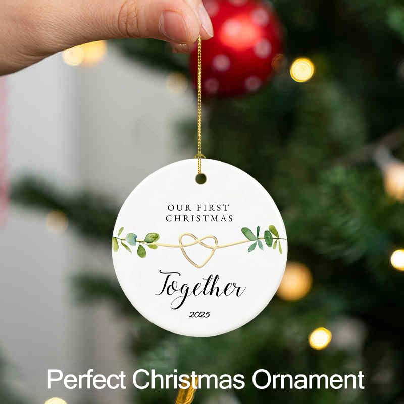 Our First Christmas Together 2025 Ornament - 2.9