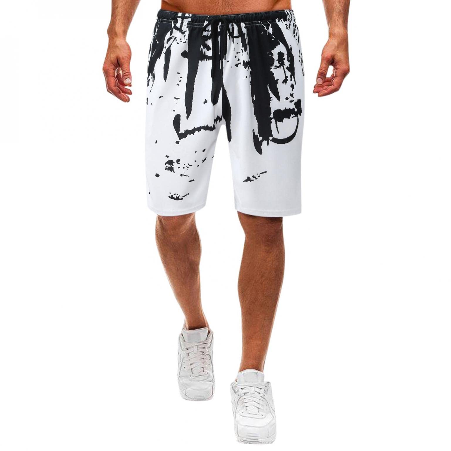 Cookinty Men's Linen Shorts - Breathable Casual Beach Shorts with Elastic Waist for Gym, Workout & Summer Activities | Perfect for Outdoor Sports, Vacation & Lounge Wear