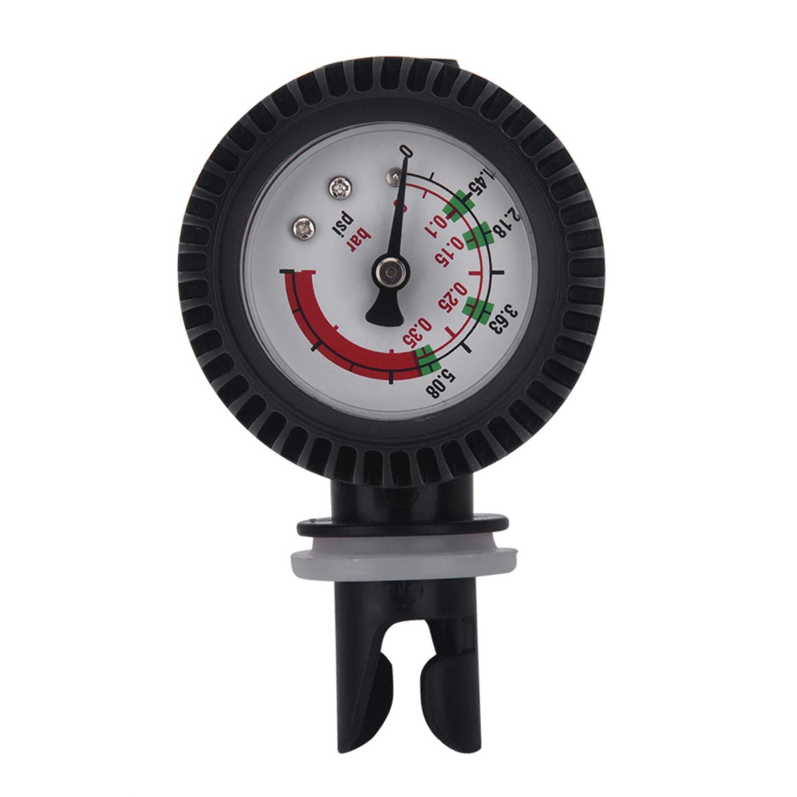 **Nylon Kayak Barometer & Valve Adapter - Large Measuring Range Air Pressure Gauge for Kayak & Raft - Easy to Use for Inflatable Boats, Paddle Boards, and Water Sports**