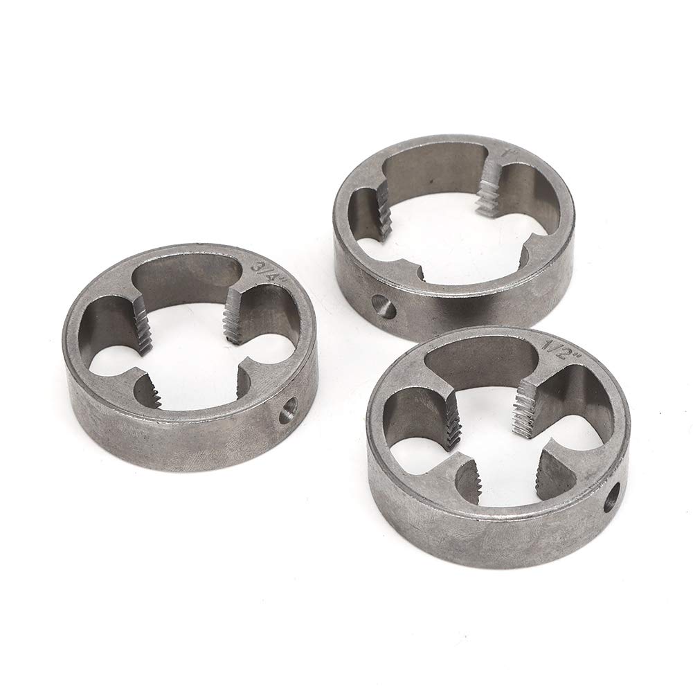 PVC Threading Tool Kit - 3-Piece Thread Mold Set with Plastic Pipe Die for Manual Plumbing & Pipe Fitting | DIY Home Repair, Water Pipe Installation, HVAC Maintenance