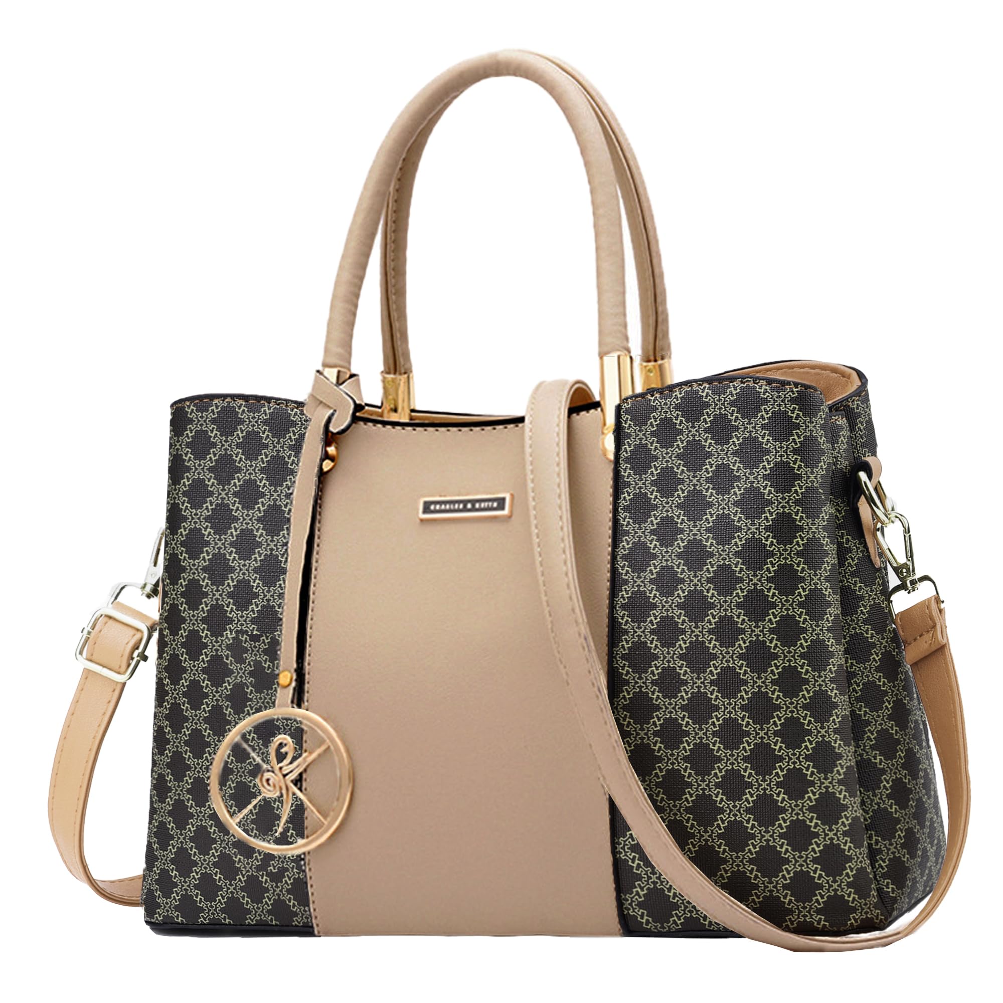 KURGOOL Women's Leather Handbags - Top Handle Satchel Shoulder Bag, Messenger Tote Purse for Women | Perfect for Work, Travel, and Everyday Use