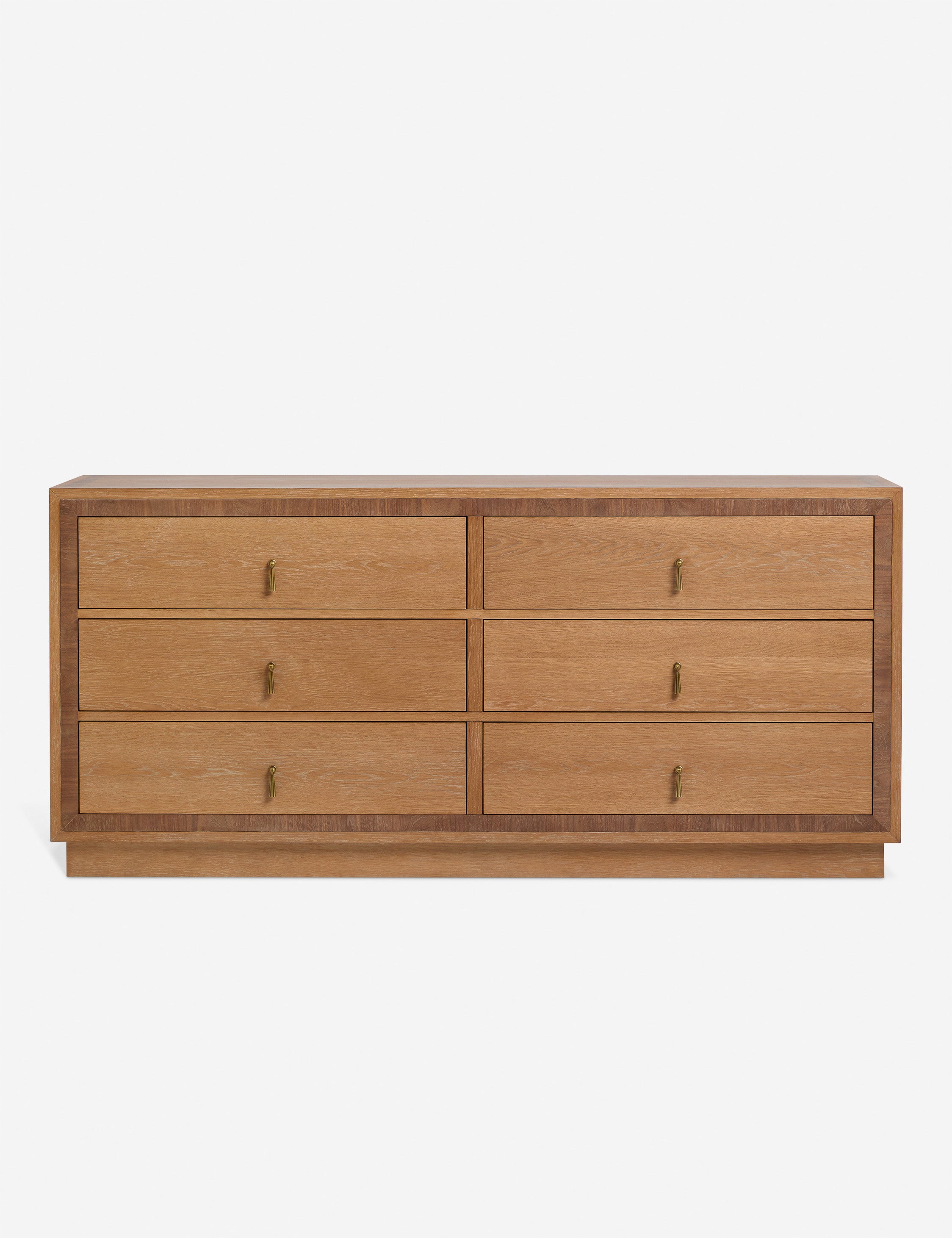 Brandt 6 Drawer Dresser - Modern Wooden Chest of Drawers for Bedroom Storage | Perfect for Organizing Clothes, Linens & Accessories in Home, Dorm or Apartment