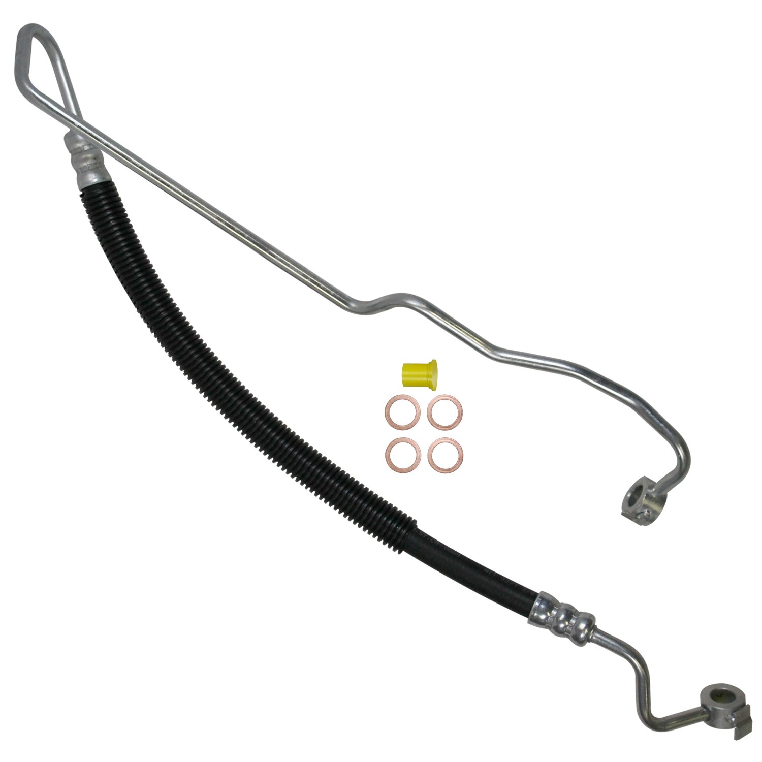 Edelmann 92580 Power Steering Pressure Line Hose Assembly - Replacement for 2006-2004 Mitsubishi Lancer 4-Cylinder 2.4L Engine | Perfect for Steering System Repair & Maintenance
