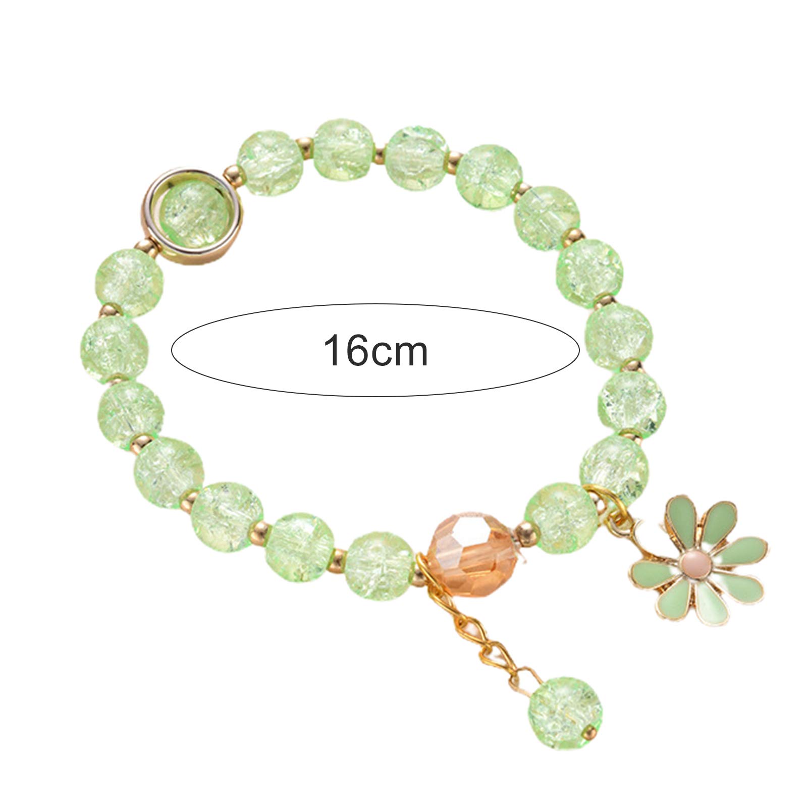 Elegant Flower Faux Crystal Beaded Bracelet for Women - Stylish All-Match Fashion Accessory | Perfect for Parties, Weddings & Everyday Wear