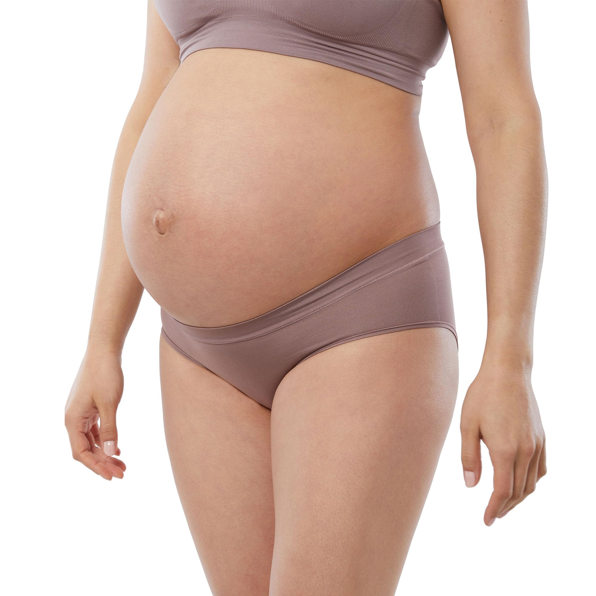 Ingrid & Isabel Seamless Maternity Underwear 3-Pack - Soft Breathable Under Belly Panties for Pregnancy Comfort | Perfect for Everyday Wear, Work & Relaxation