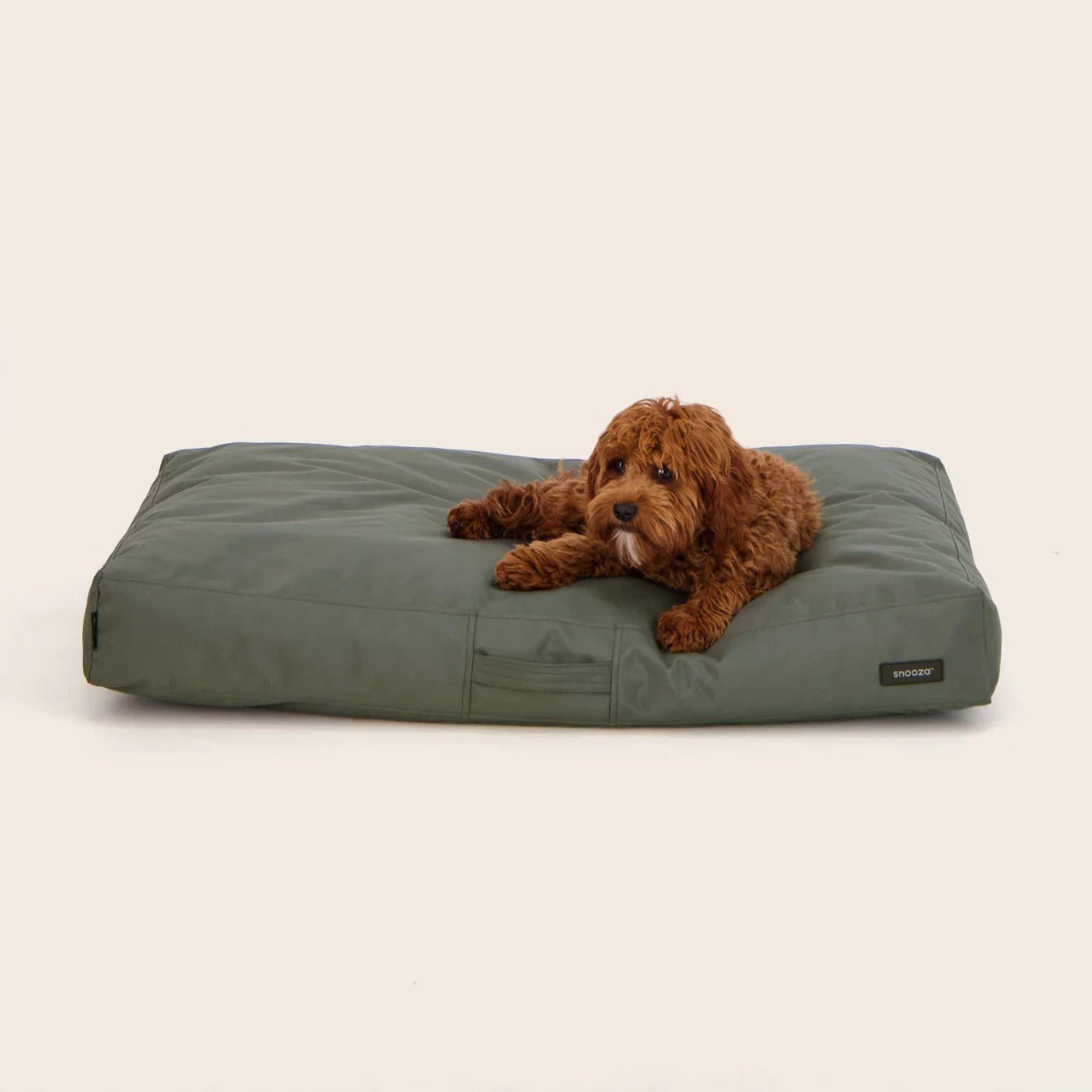 D1000 Waterproof Outdoor Dog Bed - Breathable & Durable Eucalyptus Fiber - Perfect for Patio, Backyard & Camping Use