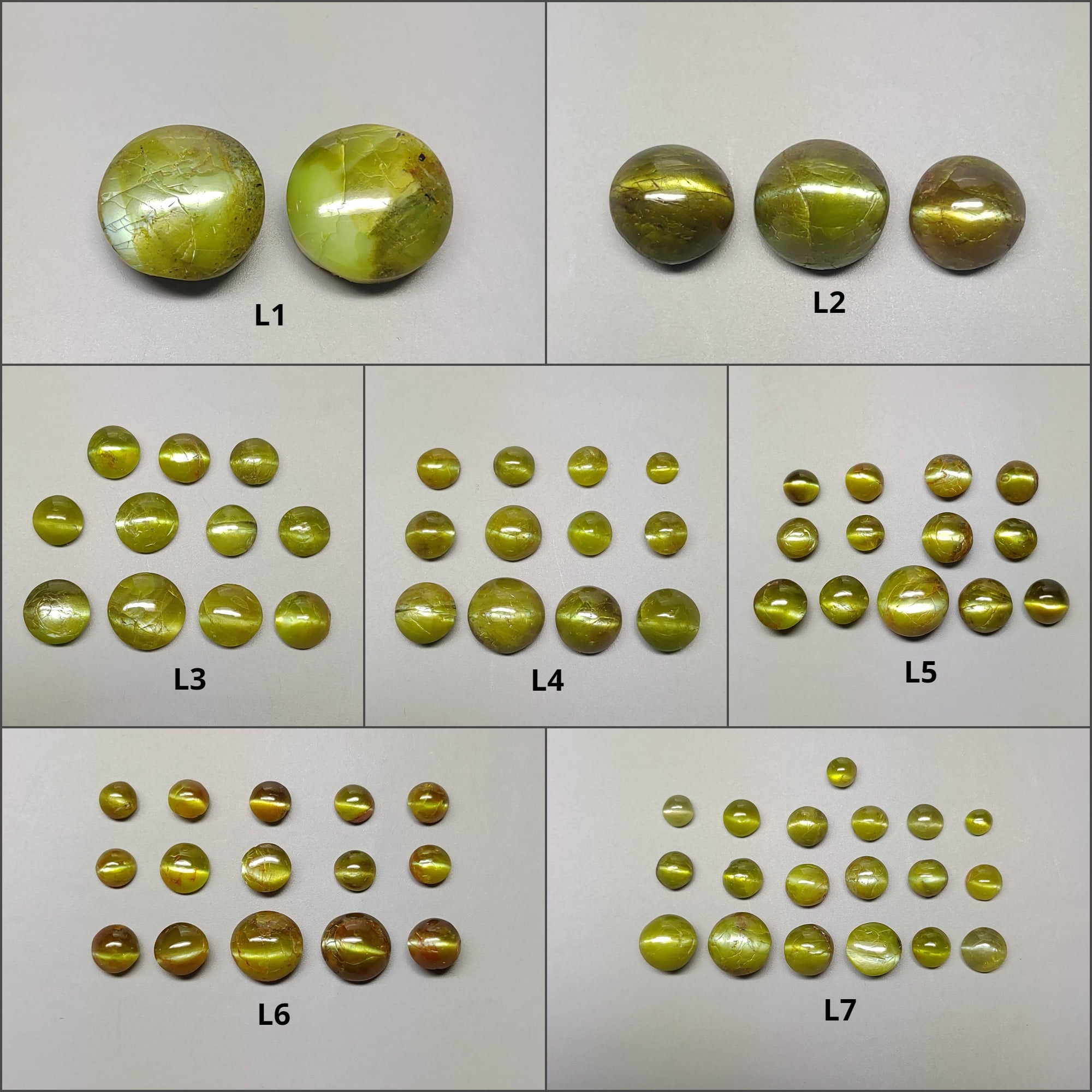 Natural Untreated Chrysoberyl Cat's Eye Gemstone Cabochon - Round & Oval Shape for Jewelry Making, Healing Crystals & Collectibles