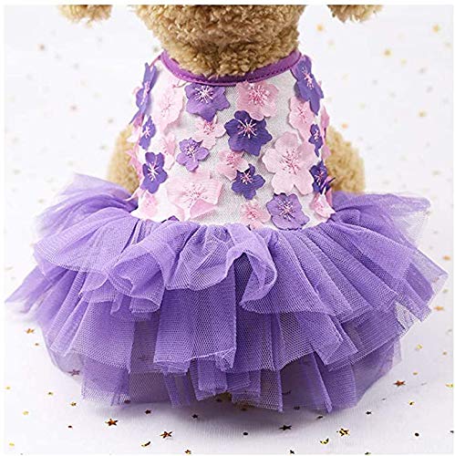 Summer Dog Dresses for Small Dogs & Cats - Soft & Cute Puppy Princess Wedding Costume | Perfect for Weddings, Parties & Special Occasions