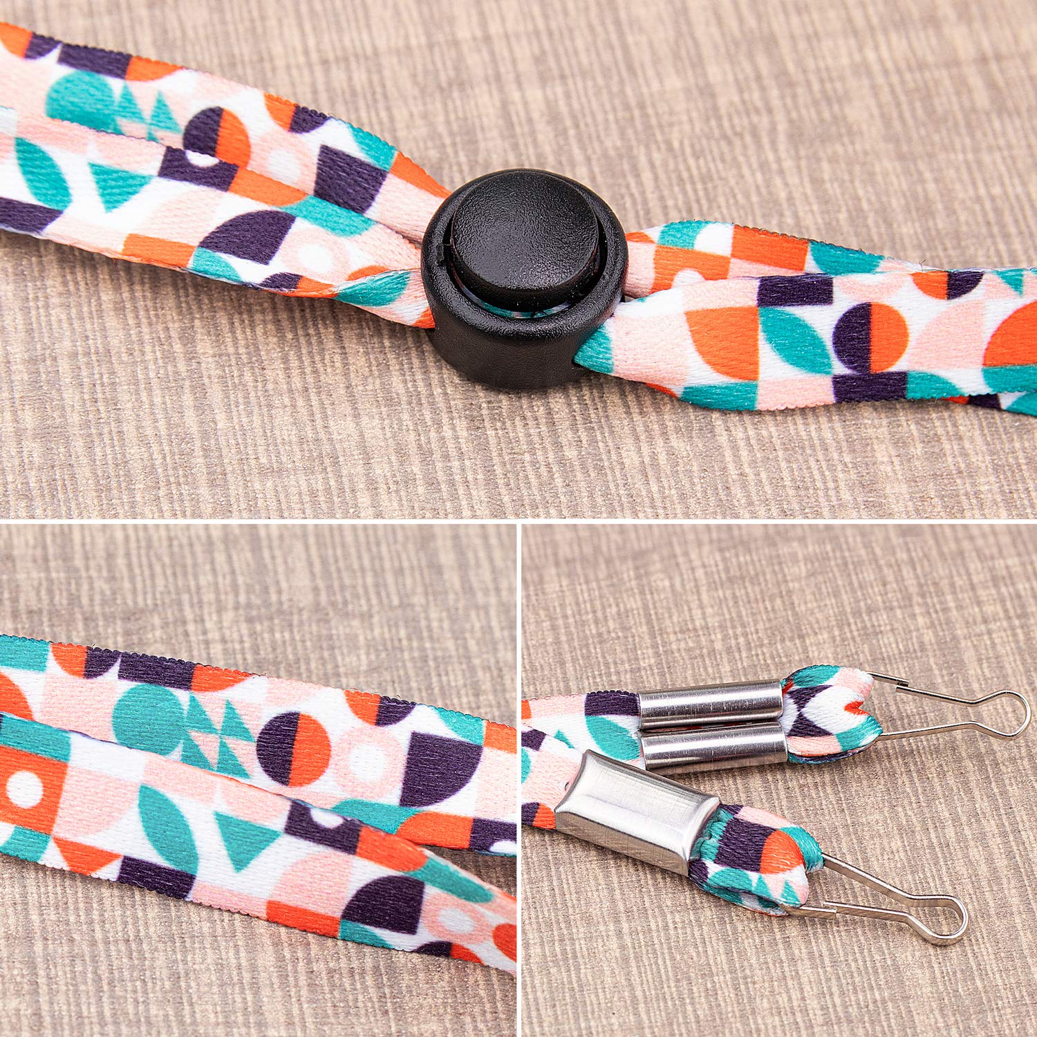 6PK Kids Mask Lanyard with Clips - Adjustable & Anti-Lost for School & Travel