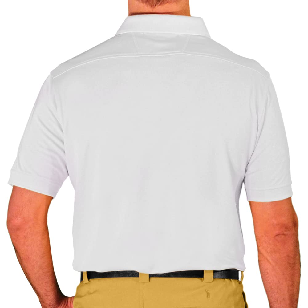 Men's Argyle Pattern Golf Shirt with Matching Socks - Breathable Performance Polo for Golfing & Casual Wear