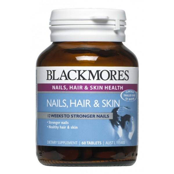 Blackmores Nails Hair & Skin Supplement - Biotin & Collagen for Stronger Nails, Healthy Hair & Glowing Skin | Supports Beauty & Wellness Routine