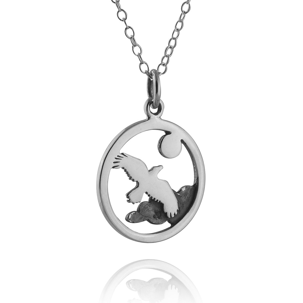 FashionJunkie4Life Sterling Silver Bird Pendant Necklace for Women - Elegant Jewelry Gift for Her, Birthday, Anniversary & Everyday Wear