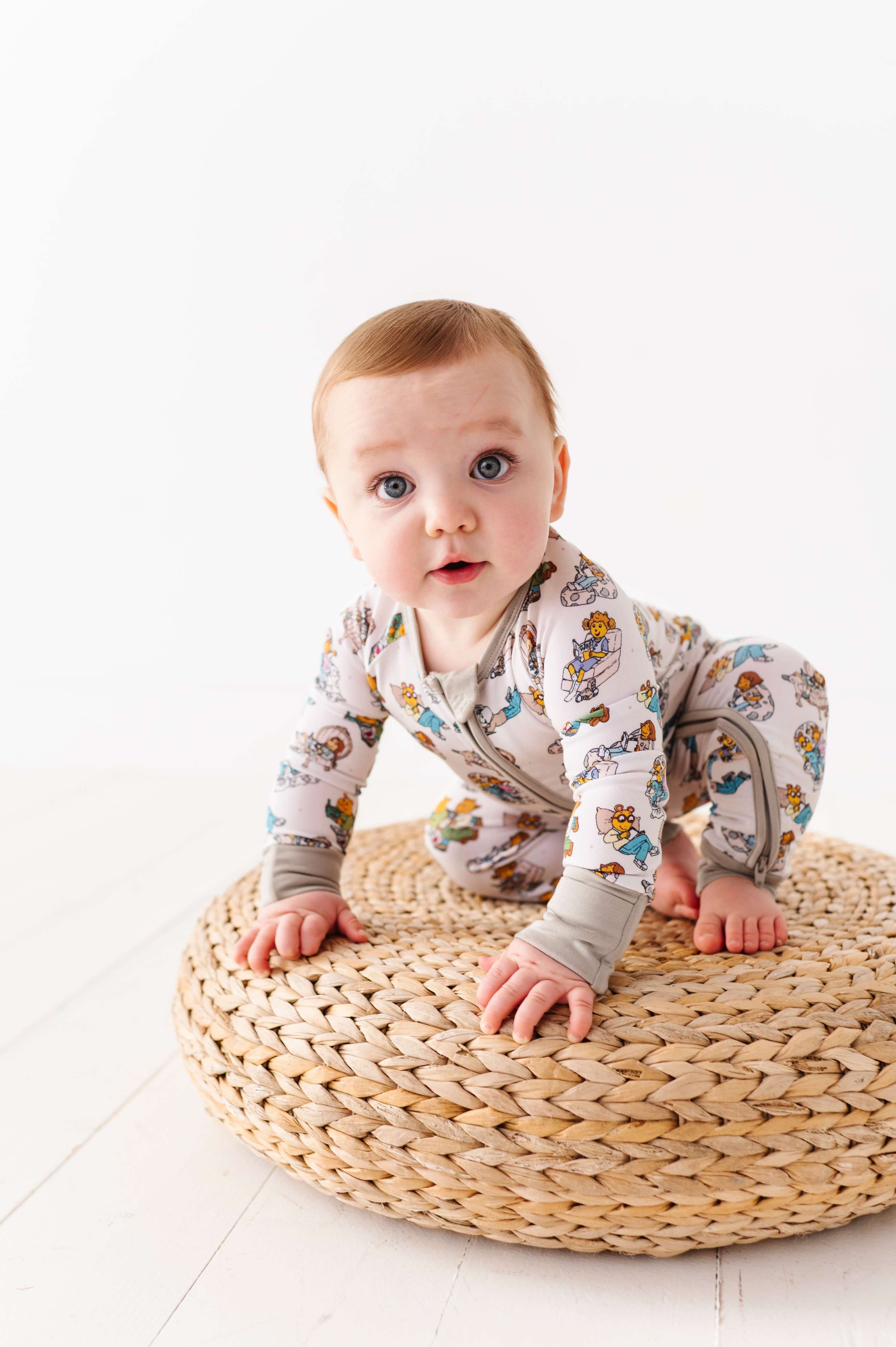 Arthur™ Little Readers Zip Romper - Soft Baby Bodysuit with Zipper for Easy Diaper Changes | Perfect for Storytime, Playdates & Cozy Outings