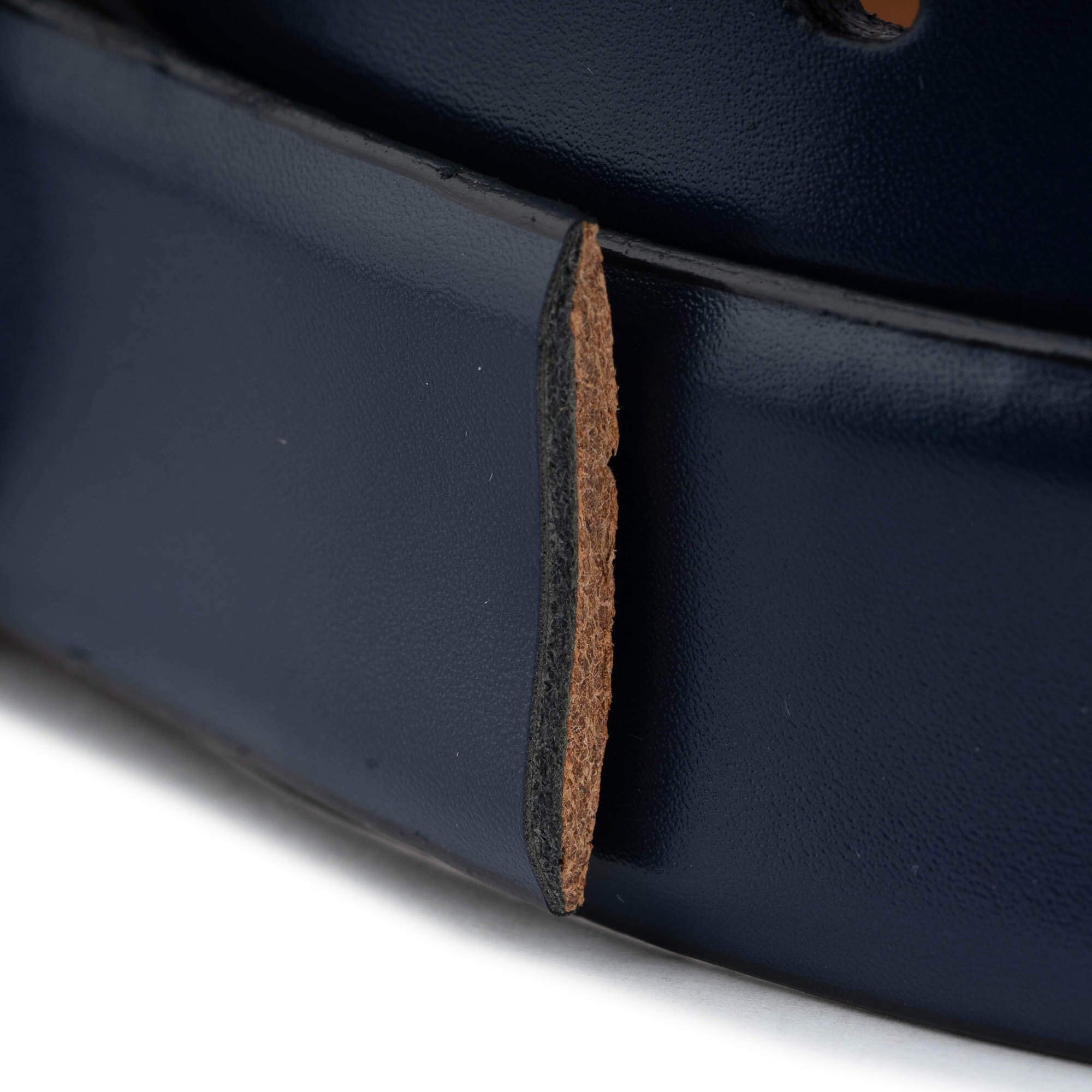 3.0 cm Dark Blue Genuine Leather Replacement Belt Strap for Montblanc Buckles | Premium Dress Belt for Business & Formal Occasions