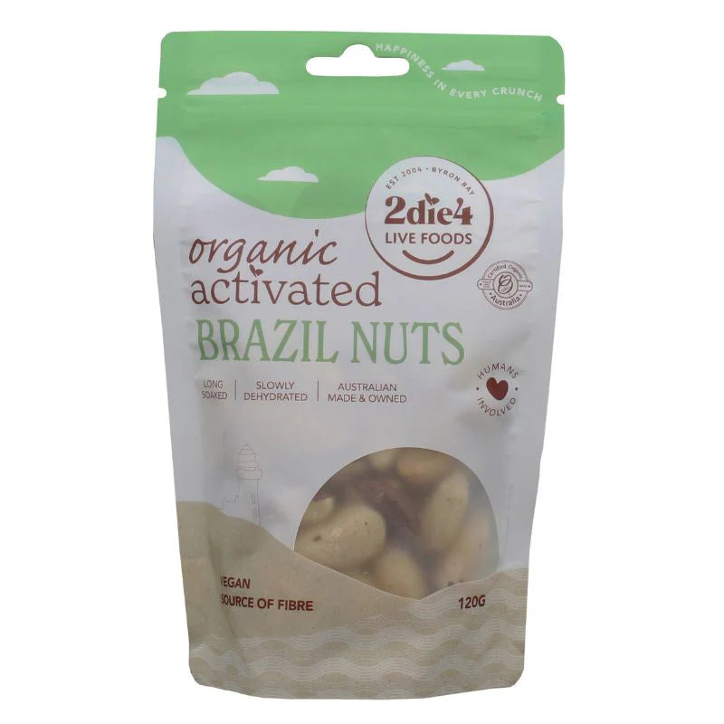 Organic Activated Brazil Nuts - Premium Raw & Unsalted (2lb Bag) - Rich in Selenium & Antioxidants - Perfect for Snacking, Baking & Healthy Recipes