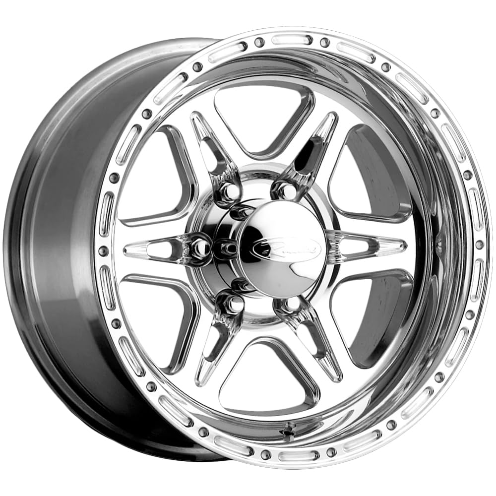 Raceline 886 Renegade 16x8 Polished Off-Road Wheels 6x139.7mm Bolt Pattern 0mm Offset - Perfect for Jeep Wrangler, Toyota Tacoma & Off-Road Adventures