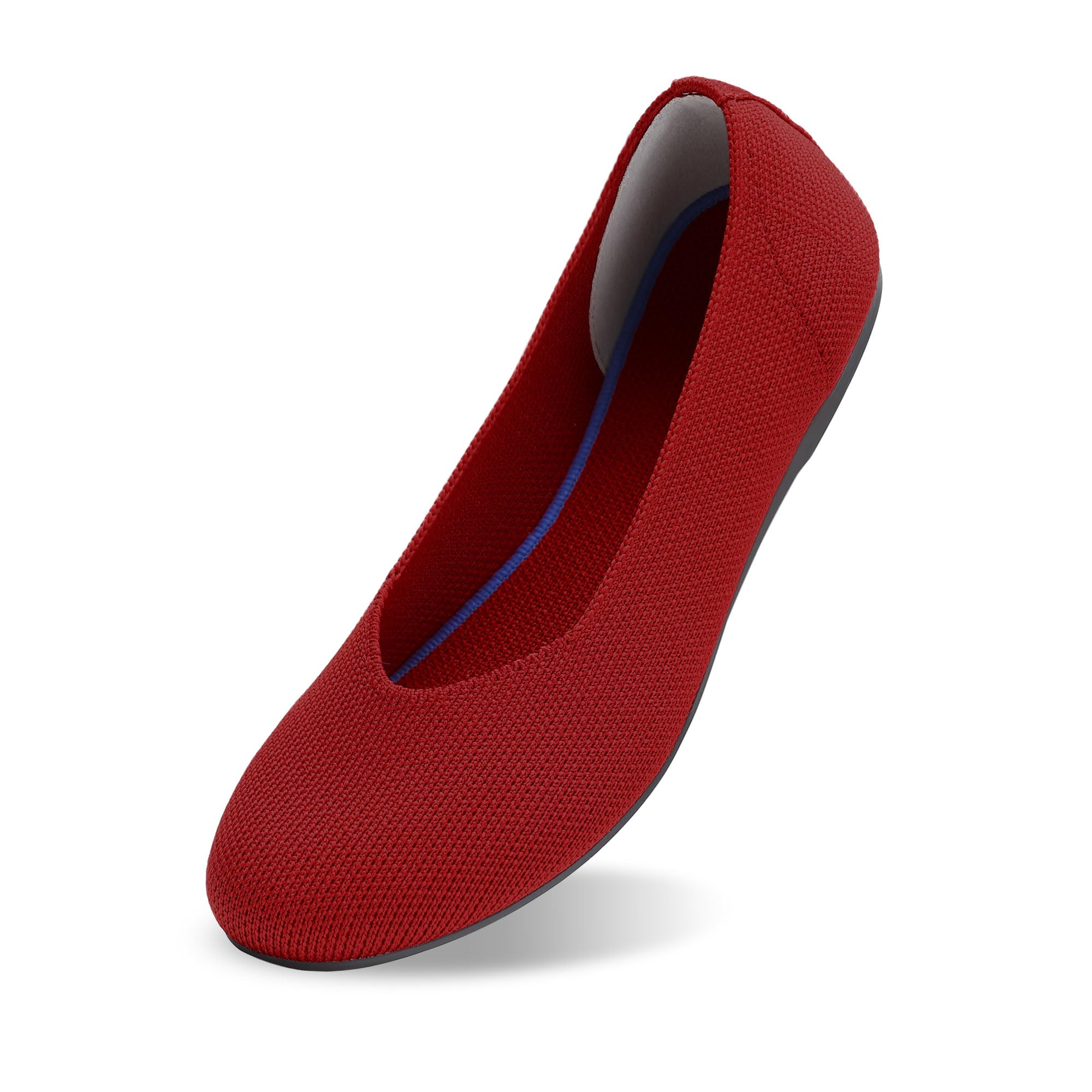 Women's Ballet Flats - Comfortable Knit Mesh Dress Shoes with Round Toe for Casual & Office Wear | Perfect for Work, Walking, and Everyday Outfits