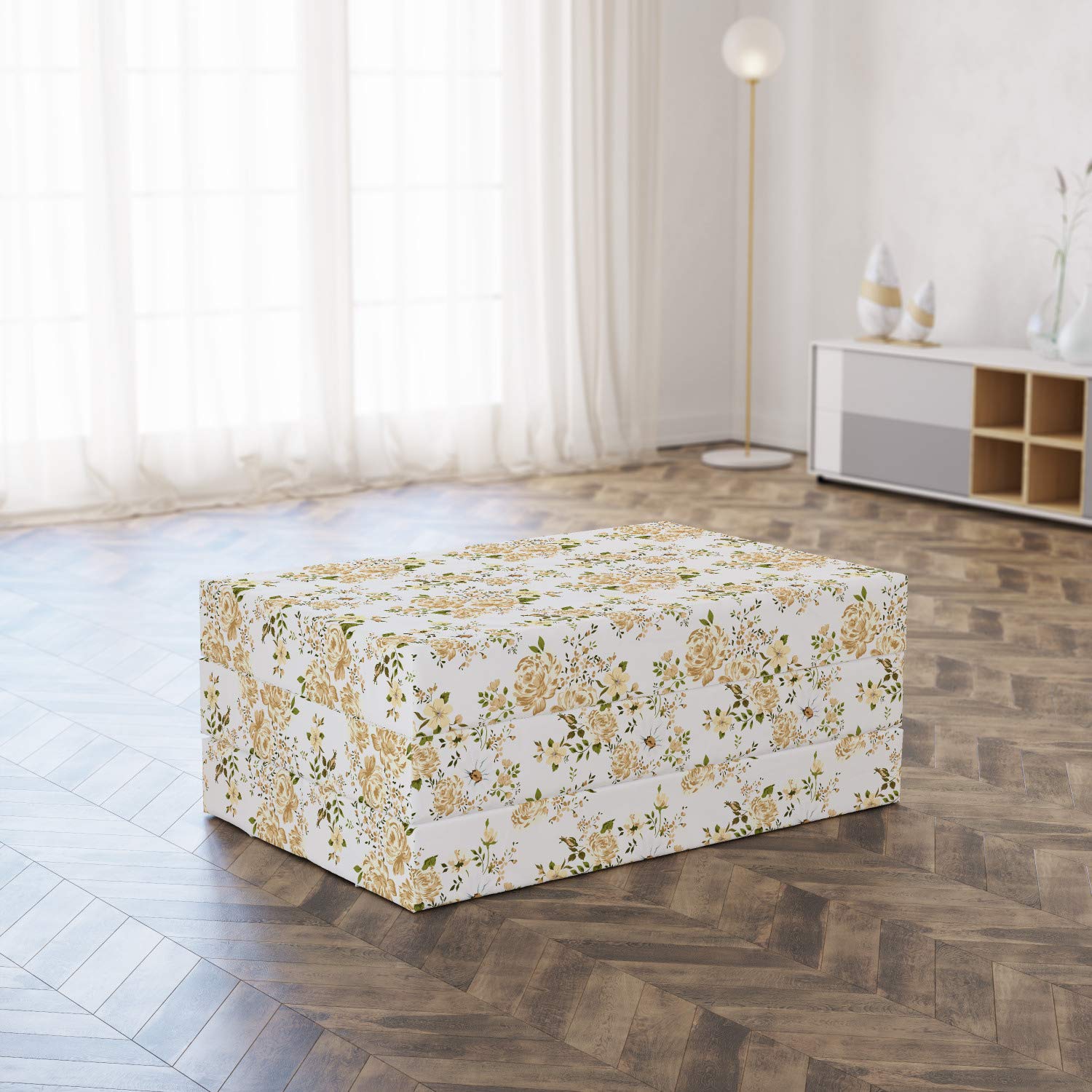 Ambesonne Floral Roses Foldable Mattress - 74.8