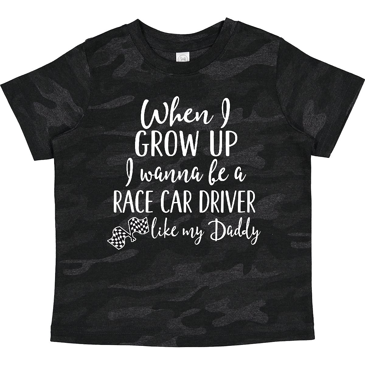 Inktastic Future Race Car Driver Like Daddy Toddler T-Shirt - Cute Baby Boy Outfit for Racing Fans, Father-Son Matching, Birthday Gift