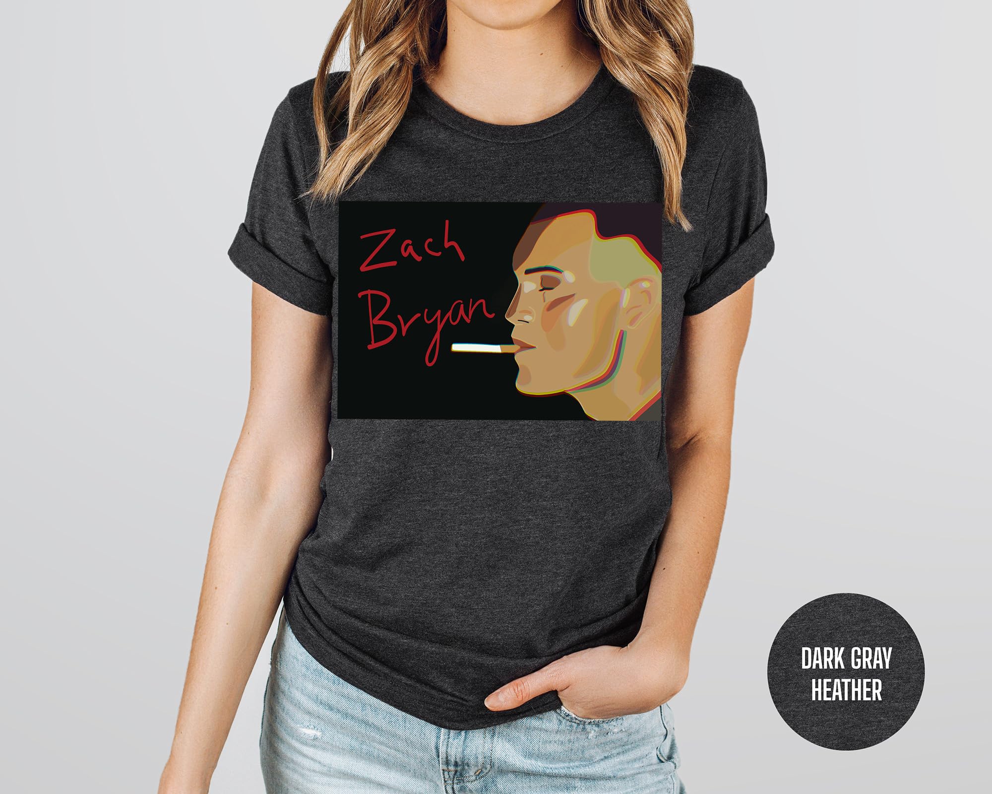 Zach Fan T-Shirt Bryan Shirt White - Comfortable Cotton Graphic Tee for Men - Perfect for Casual Wear, Fan Events & Everyday Outfits