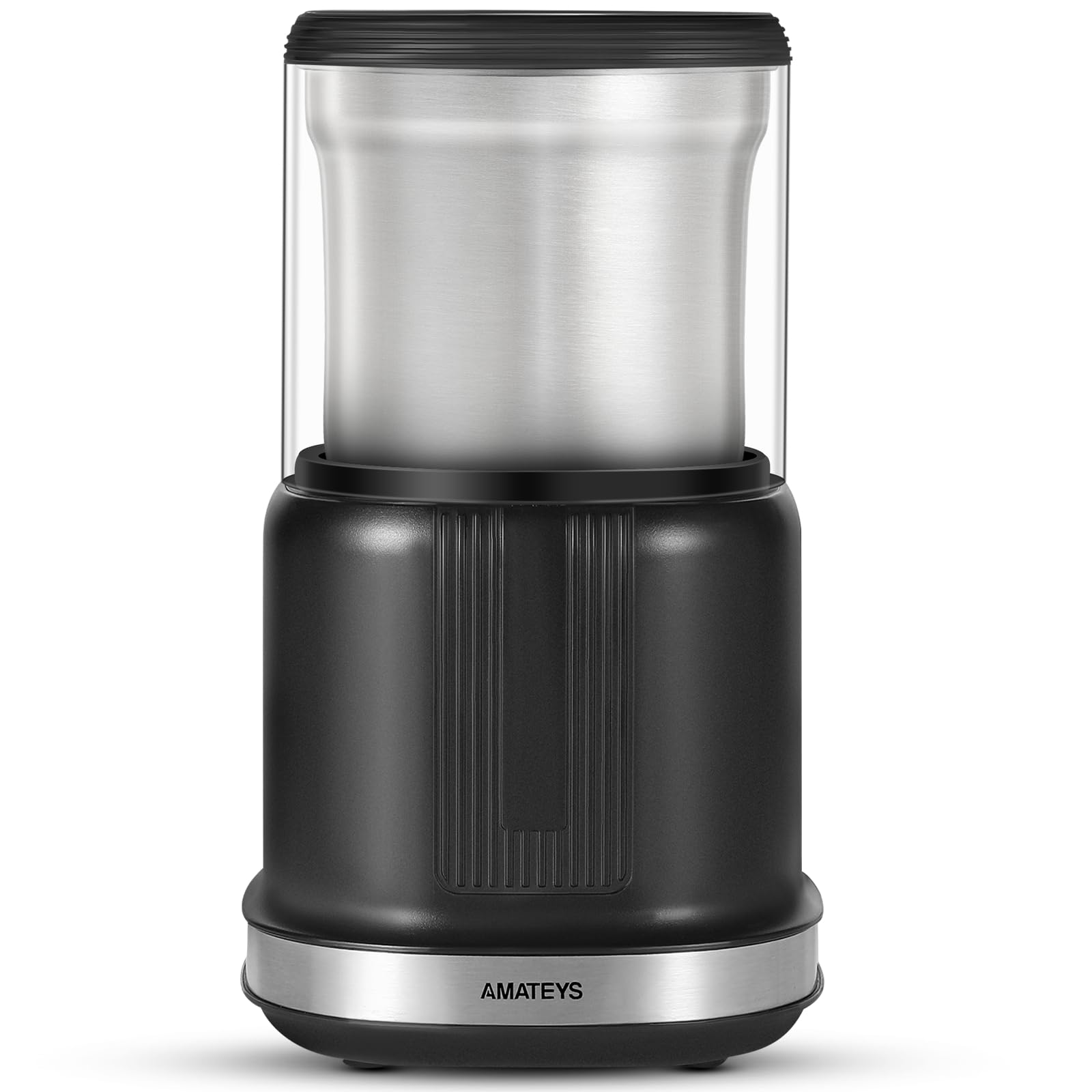 250W Electric Coffee Grinder - Powerful & Quiet Kitchen Machine for Beans, Spices, Nuts, Grains & Herbs - 75g Stainless Steel Capacity - Perfect for Home Brewing, Espresso & Cooking
