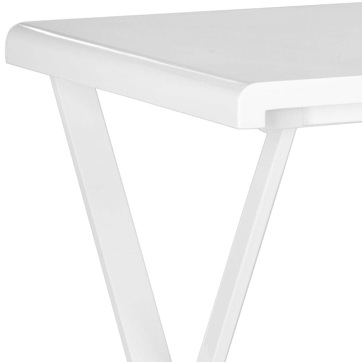Safavieh Home Collection Watkins White Writing Desk - Modern Study Desk for Home Office, Small Spaces & Dorm Rooms