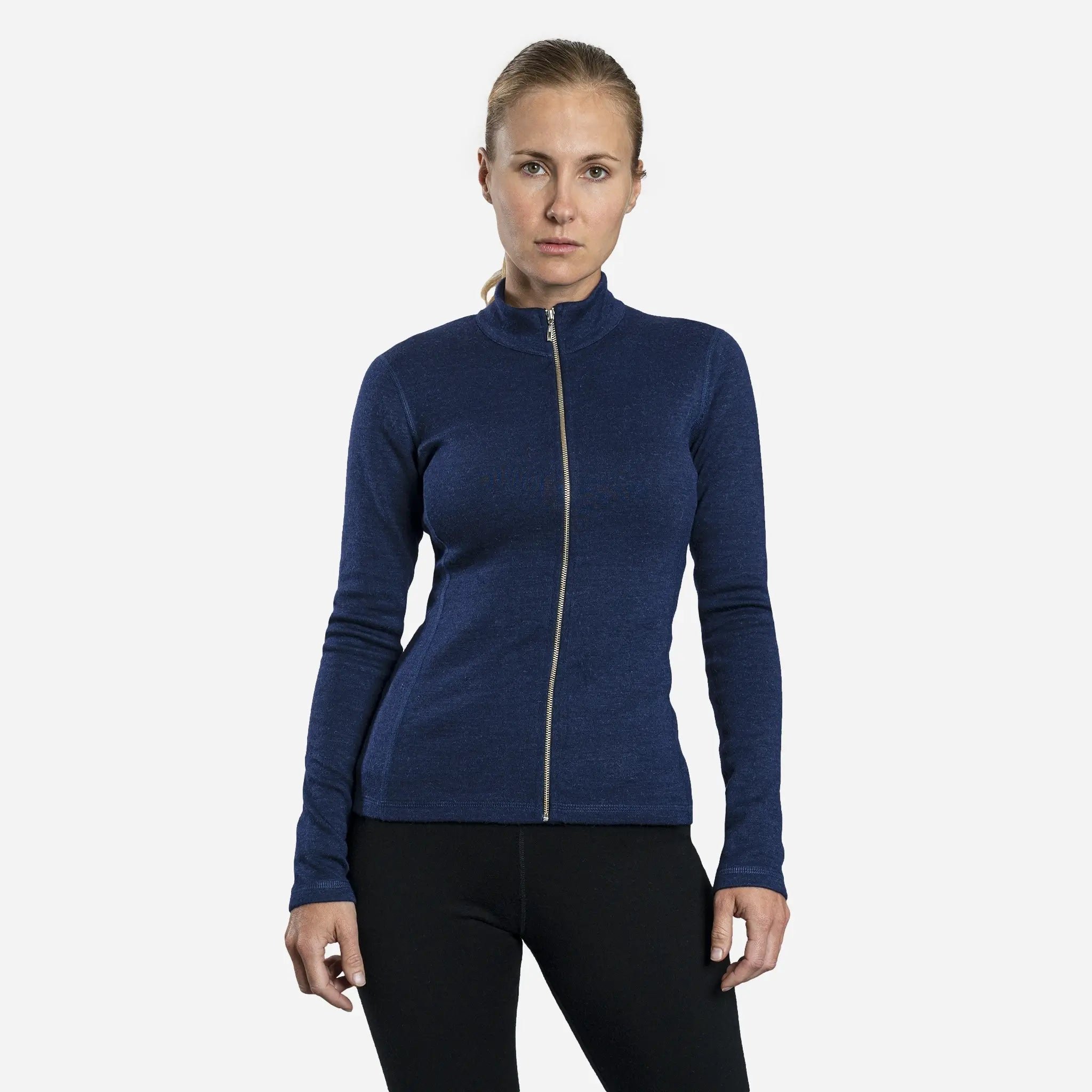 Women's Alpaca Wool Jacket - 420 Midweight Full Zip Fleece Coat for Outdoor Hiking & Winter Travel