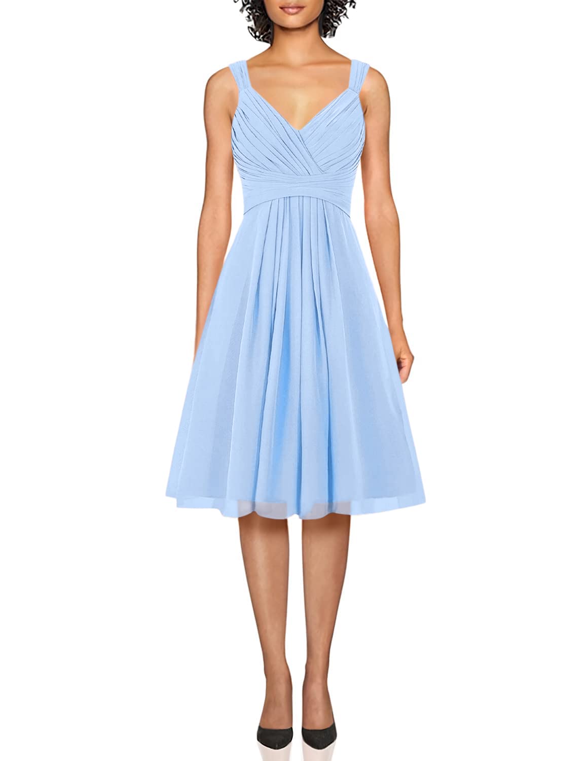 Elegant Short Chiffon Bridesmaid Dresses for Prom, Party & Junior Bridesmaids | Simple & Stylish Formal Wear for Weddings, Dances & Special Occasions
