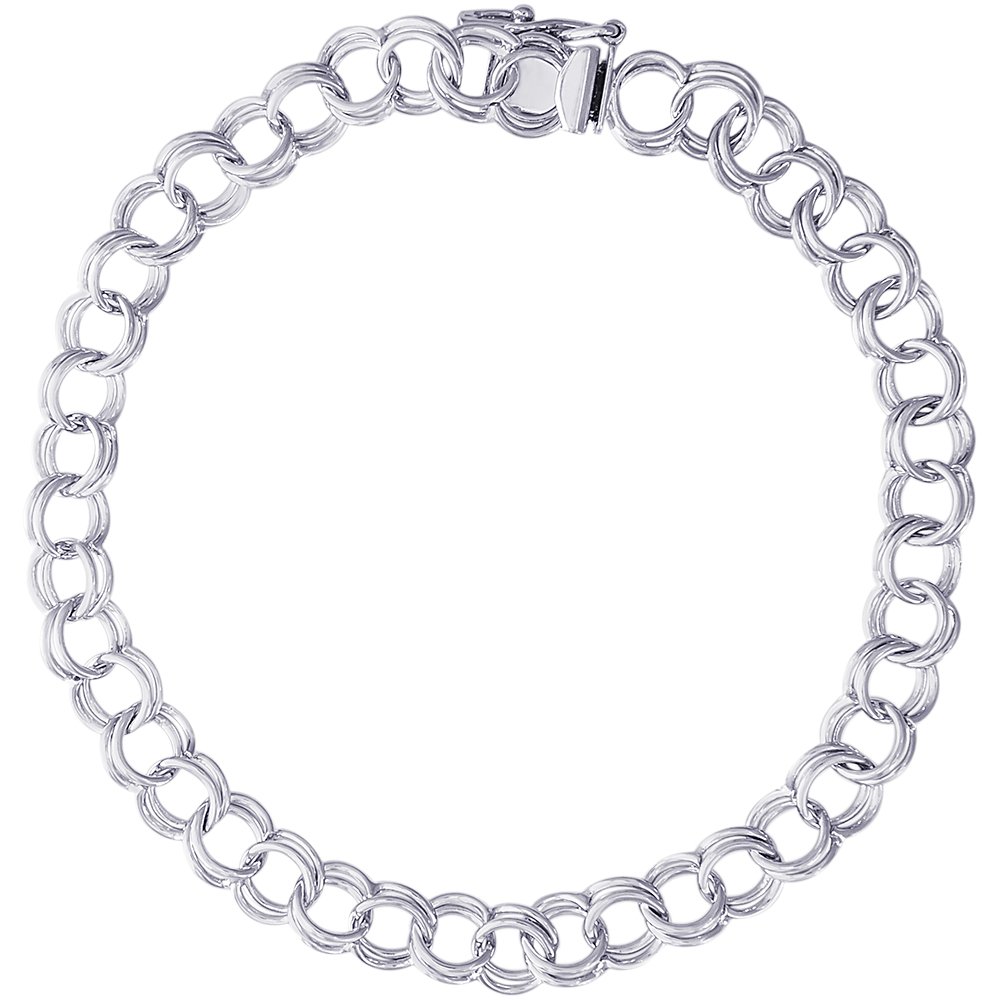 Sterling Silver Double Spiral Charm Bracelet for Women & Girls - Adjustable Safety Clasp with Gift Box | Perfect for Birthday Gifts, Anniversary Presents & Everyday Fashion Jewelry