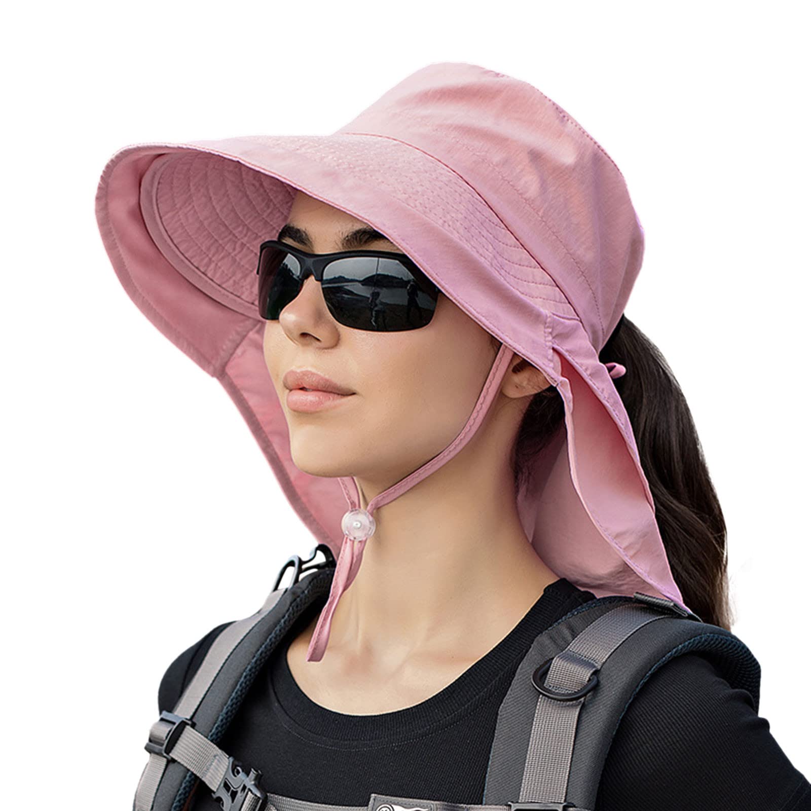 Women's Wide Brim UPF 50+ Sun Hat for Outdoor Sports - Lightweight & Breathable Summer Hiking, Beach, Golf, and Travel Sun Protection Hat