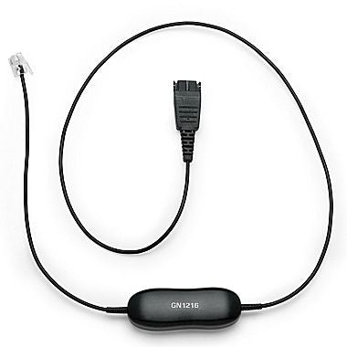 Jabra GN 1216 Avaya Corded Headset - Noise Cancelling Office Phone Headset with Boom Microphone for Call Centers, Business & Remote Work
