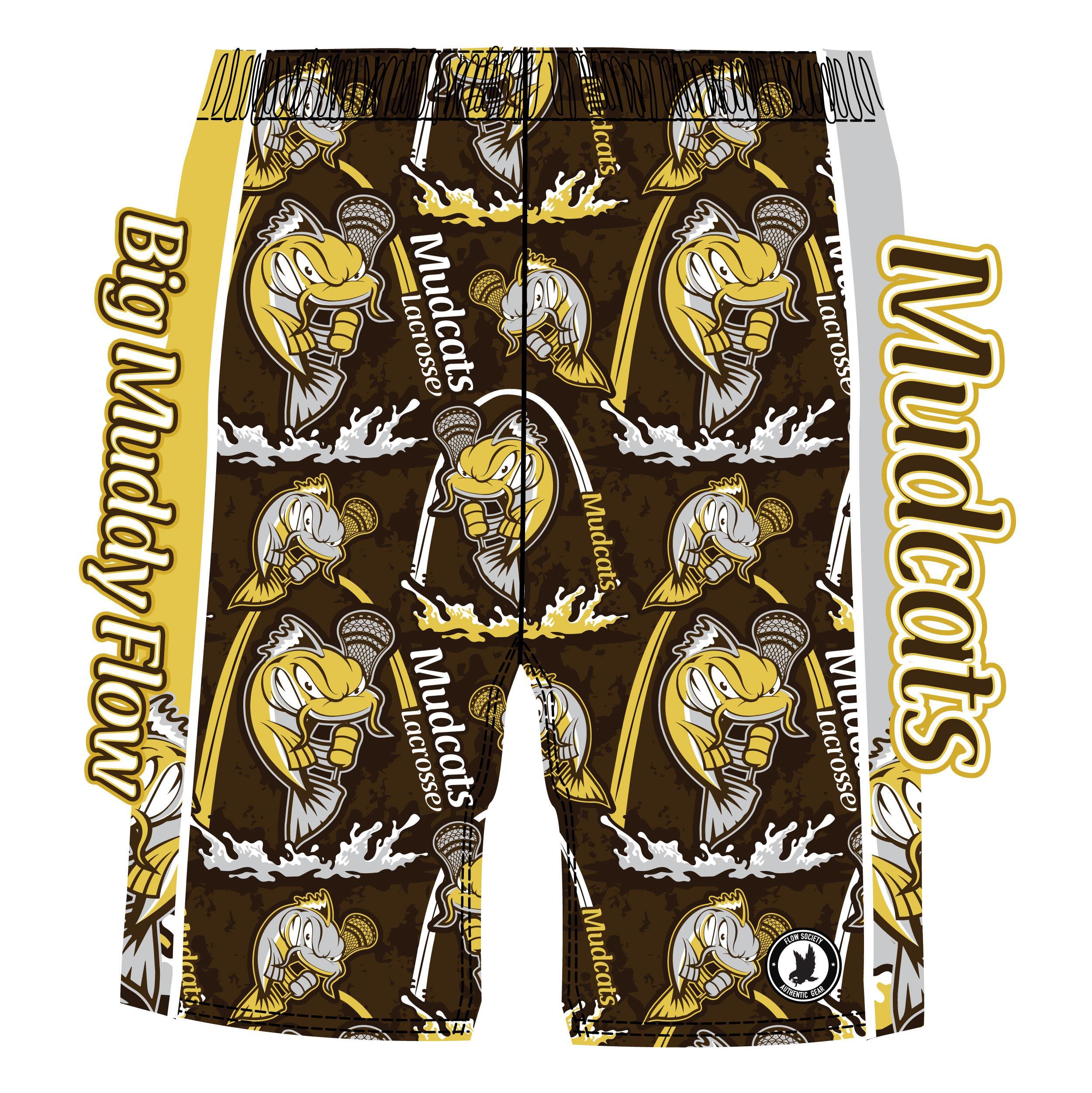 Boys & Men's Big Muddy Mudcats Brown Shorts - Comfortable & Durable Outdoor Hiking & Fishing Shorts for Active Adventures