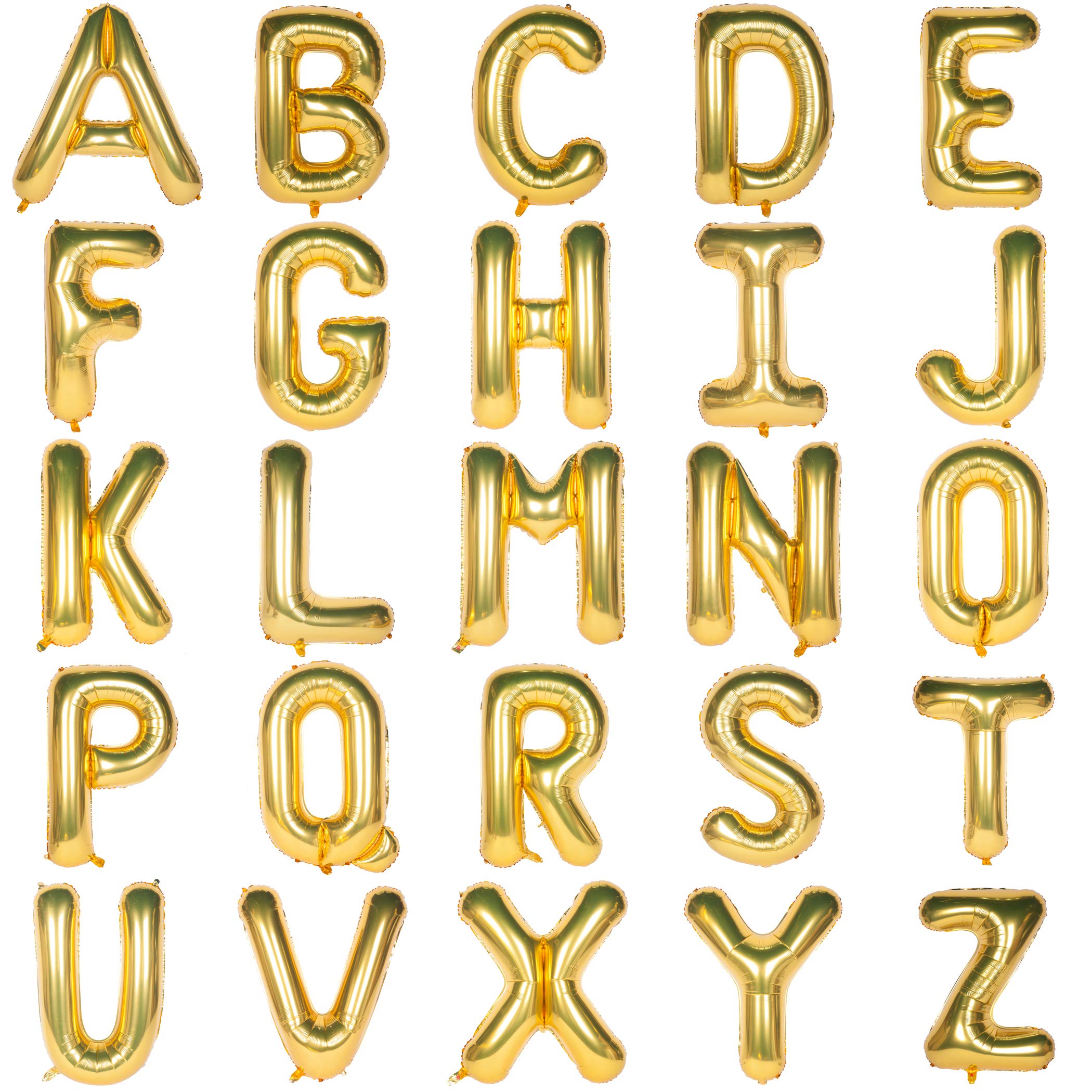 40 Inch Giant Gold Letter R Foil Helium Balloon - Single Letter Decoration for Birthday Parties, Baby Showers, Graduations & Special Events