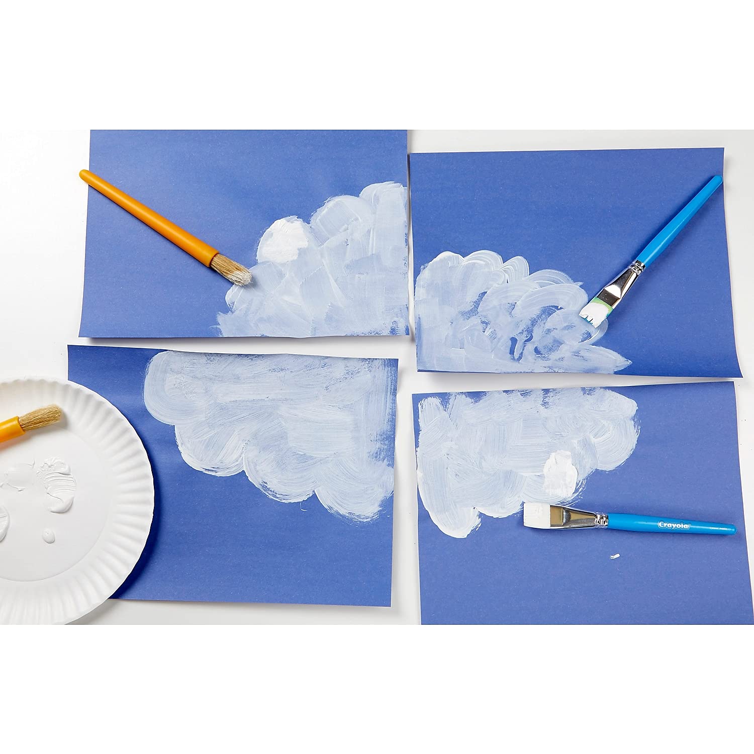 Crayola 542128053 Washable Paint - 1 Gallon White Non-Toxic Kids Art Paint for Classroom, Crafts & DIY Projects