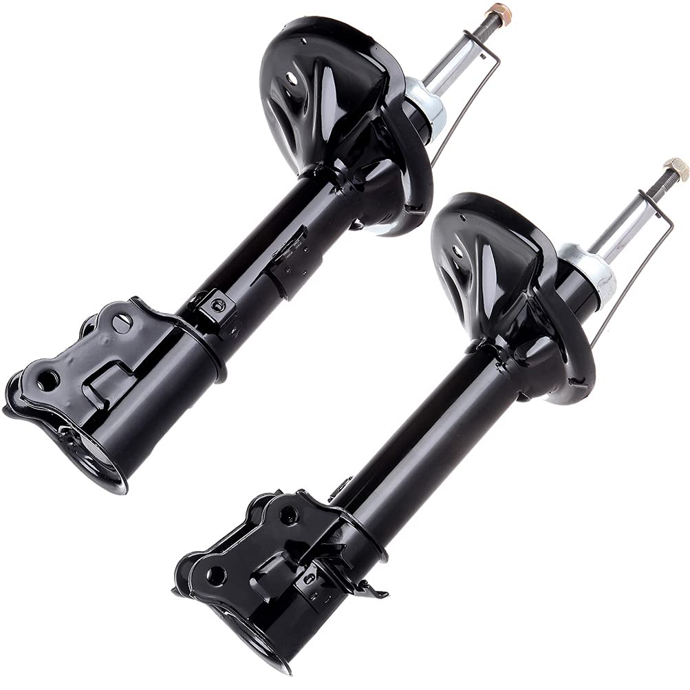 2x AUTOMUTO Rear Shock Absorbers for 2000-2006 Hyundai Elantra - Replacement Auto Struts 333501 333500 - Smooth Ride & Enhanced Stability for City Driving & Road Trips