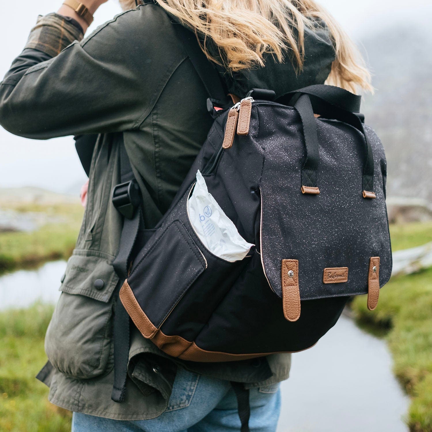 Babymel Robyn Eco-Friendly Diaper Bag for Moms - Stylish & Spacious Baby Essentials Organizer - Perfect for Travel, Daycare & On-the-Go Parenting