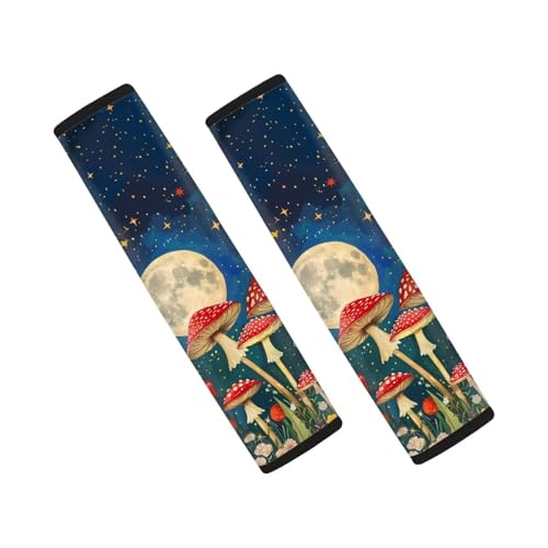 Mushroom Moon Starry Sky