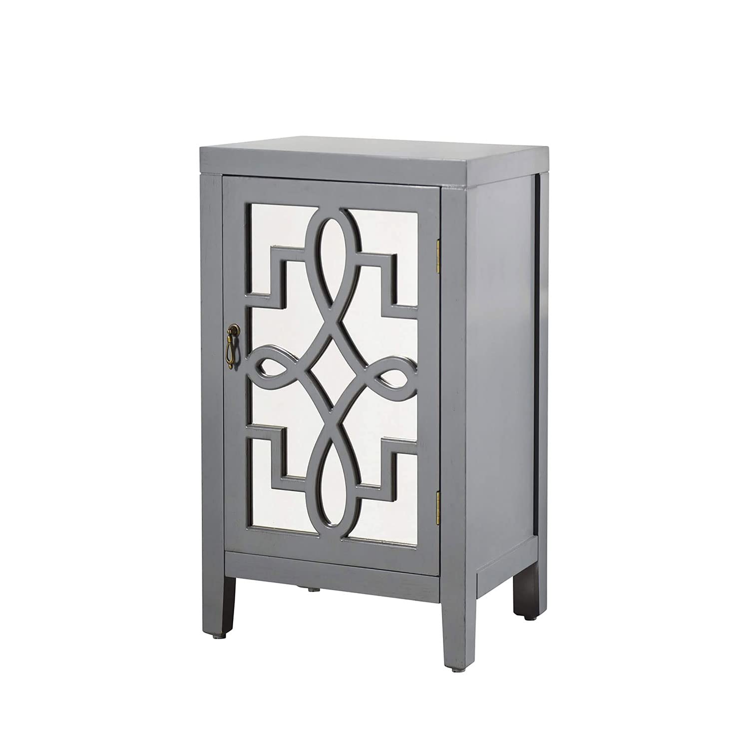 Roxie Rose 30.5 Inch Grey Nightstand with Drawer - Modern Bedside Table for Bedroom, Living Room, or Guest Room