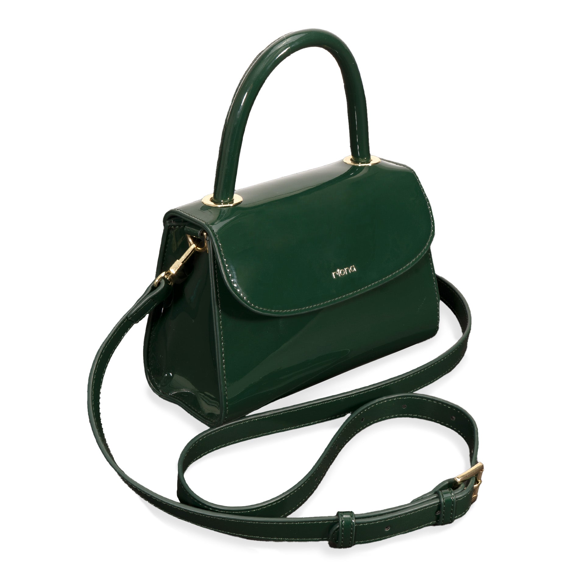 Riona Luna RFID Blocking Mini Top Handle Crossbody Bag for Women - Anti-Theft Small Purse for Travel, Shopping & Everyday Use