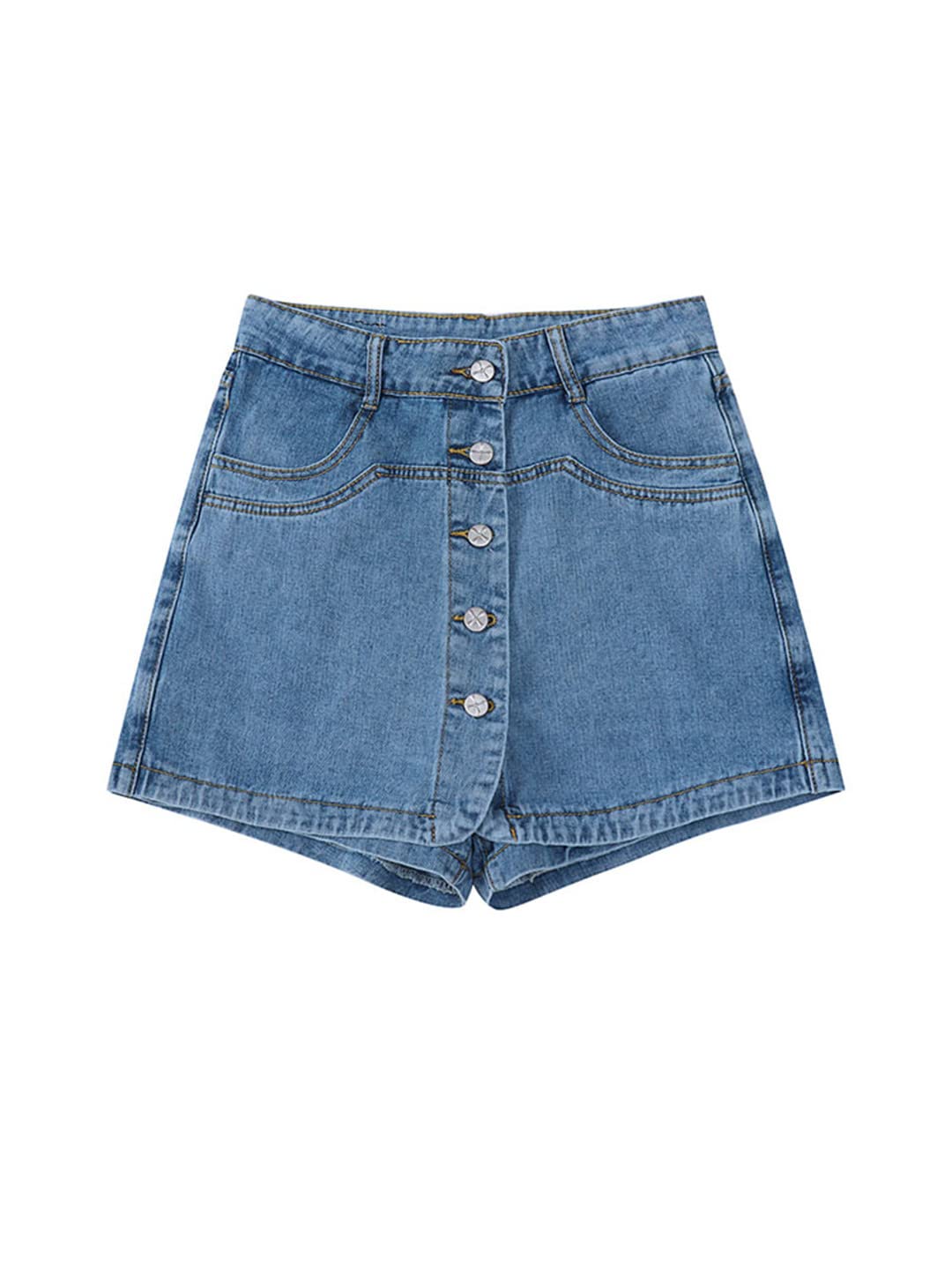 Women's High Waist Denim Shorts - Summer Straight Leg Jean Shorts for Streetwear & Casual Outfits | Perfect for Beach, Shopping, and Outdoor Activities