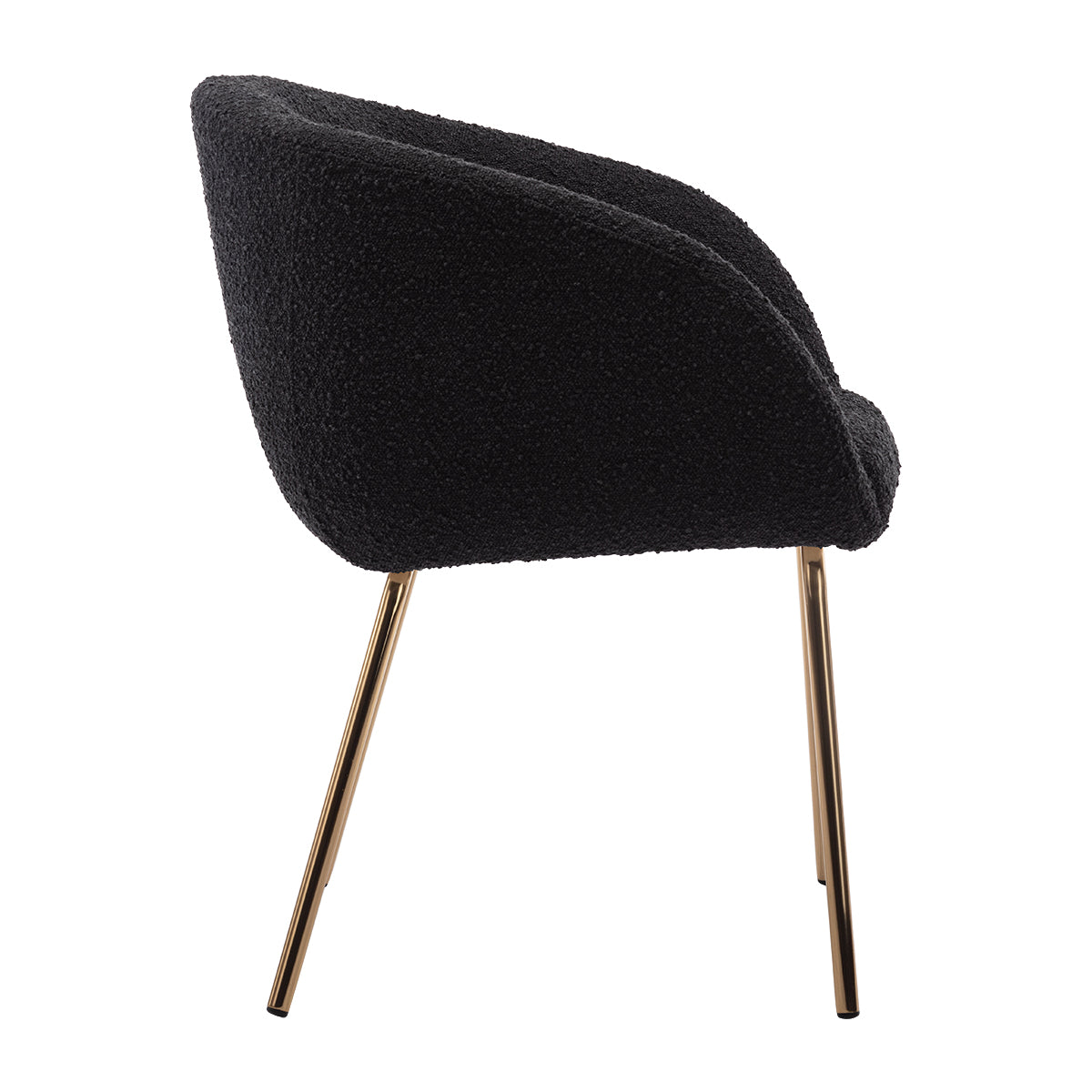 Avalon Boucle Dining Arm Chair - Modern Upholstered Accent Chair for Kitchen, Dining Room, or Office - Comfortable & Stylish Seating Solution