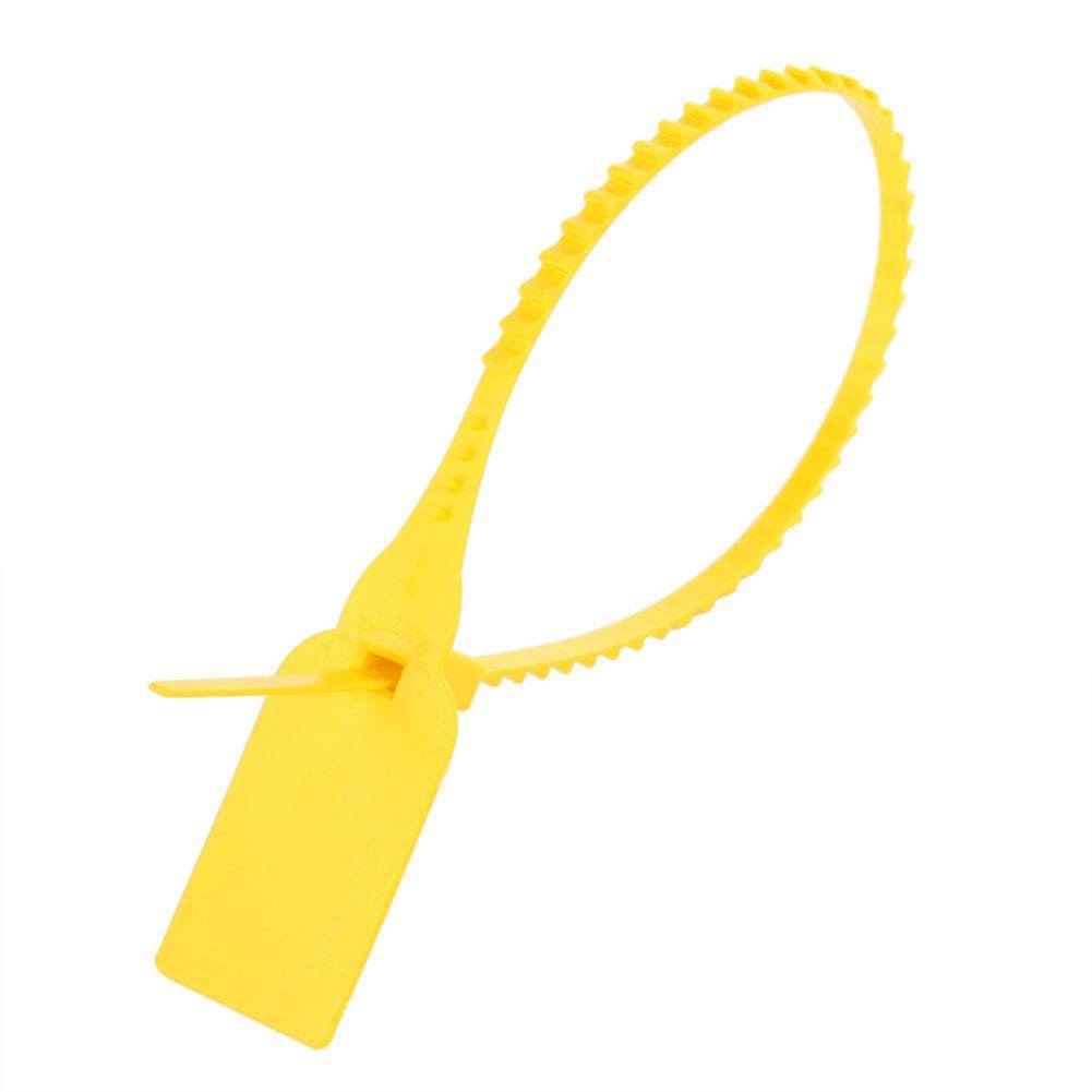 100-Pack Heavy Duty Self-Locking Adjustable Plastic Zip Ties - Red & Yellow (Yellow) for Cable Management, Wire Organization & Tamper Proof Security - Perfect for Home, Office & Industrial Use