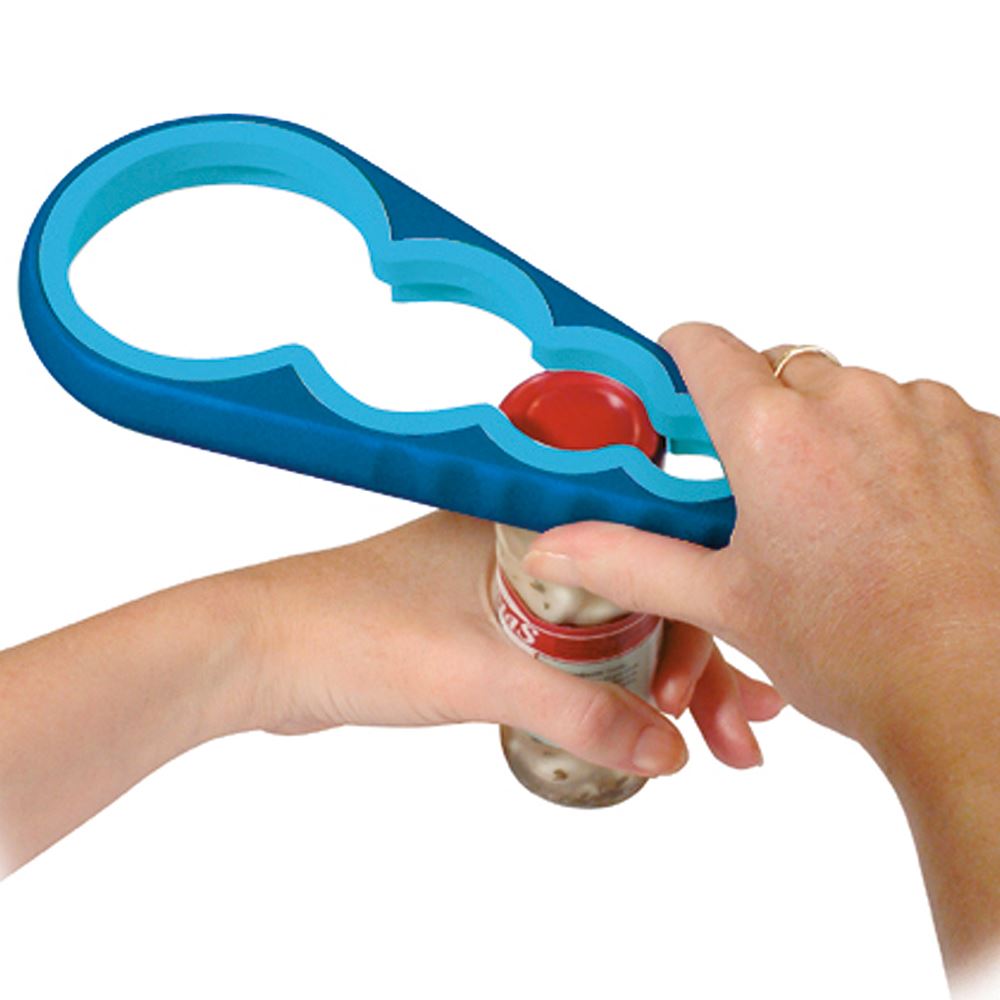 Easy Twist Jar and Bottle Opener - Effortless Kitchen Tool for Opening Stubborn Lids - Perfect for Home, Restaurant & Camping Use