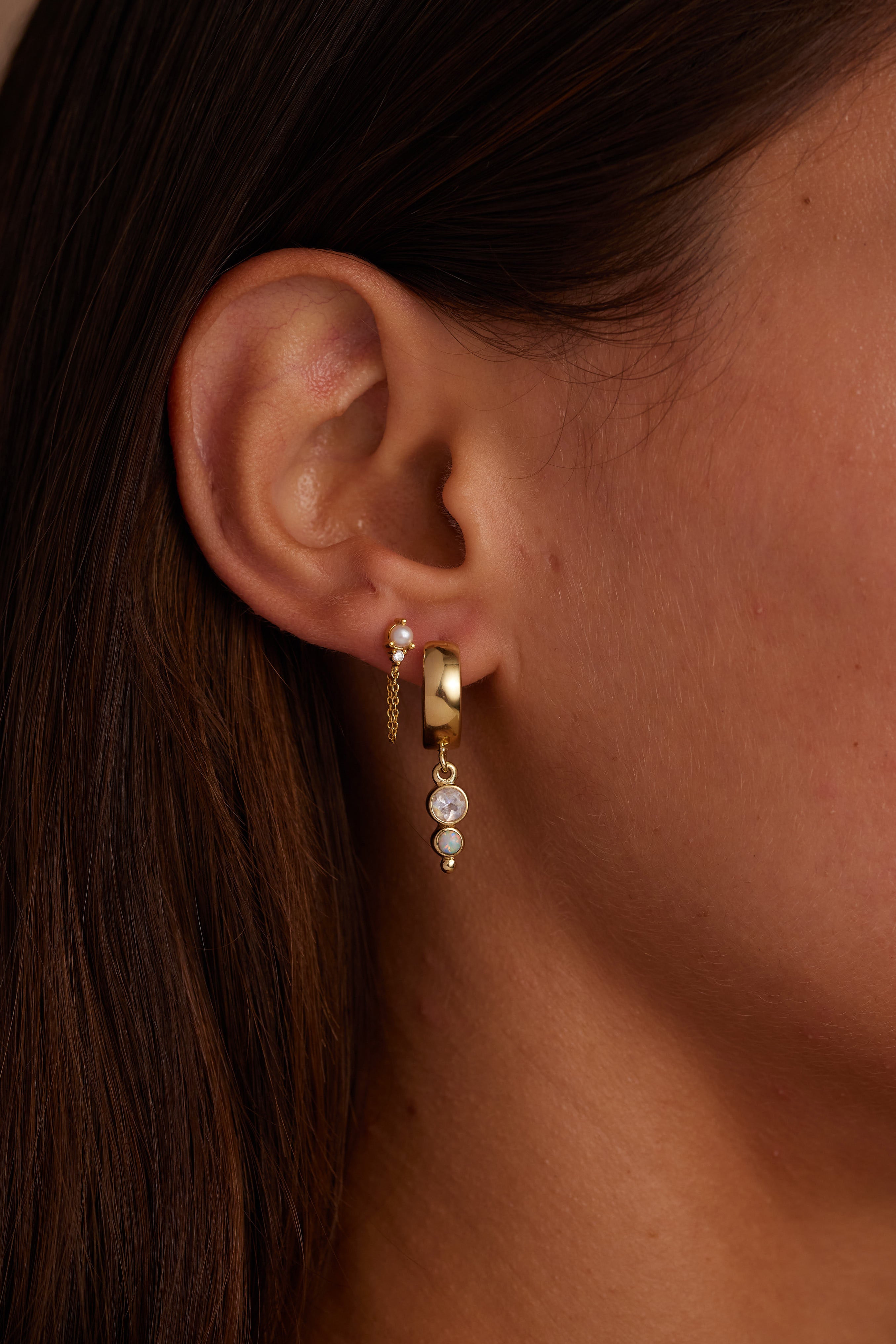 June Birthstone Gold Stud Earrings - Genuine Pearl Jewelry for Women - Perfect Gift for Birthday, Anniversary & Special Occasions
