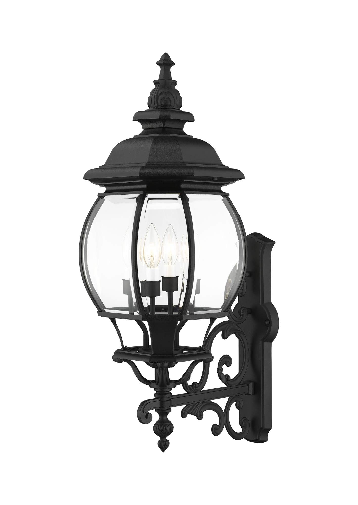 Livex Lighting 7701-14 Frontenac 4-Light Outdoor Wall Lantern with Clear Beveled Glass Shades - 30
